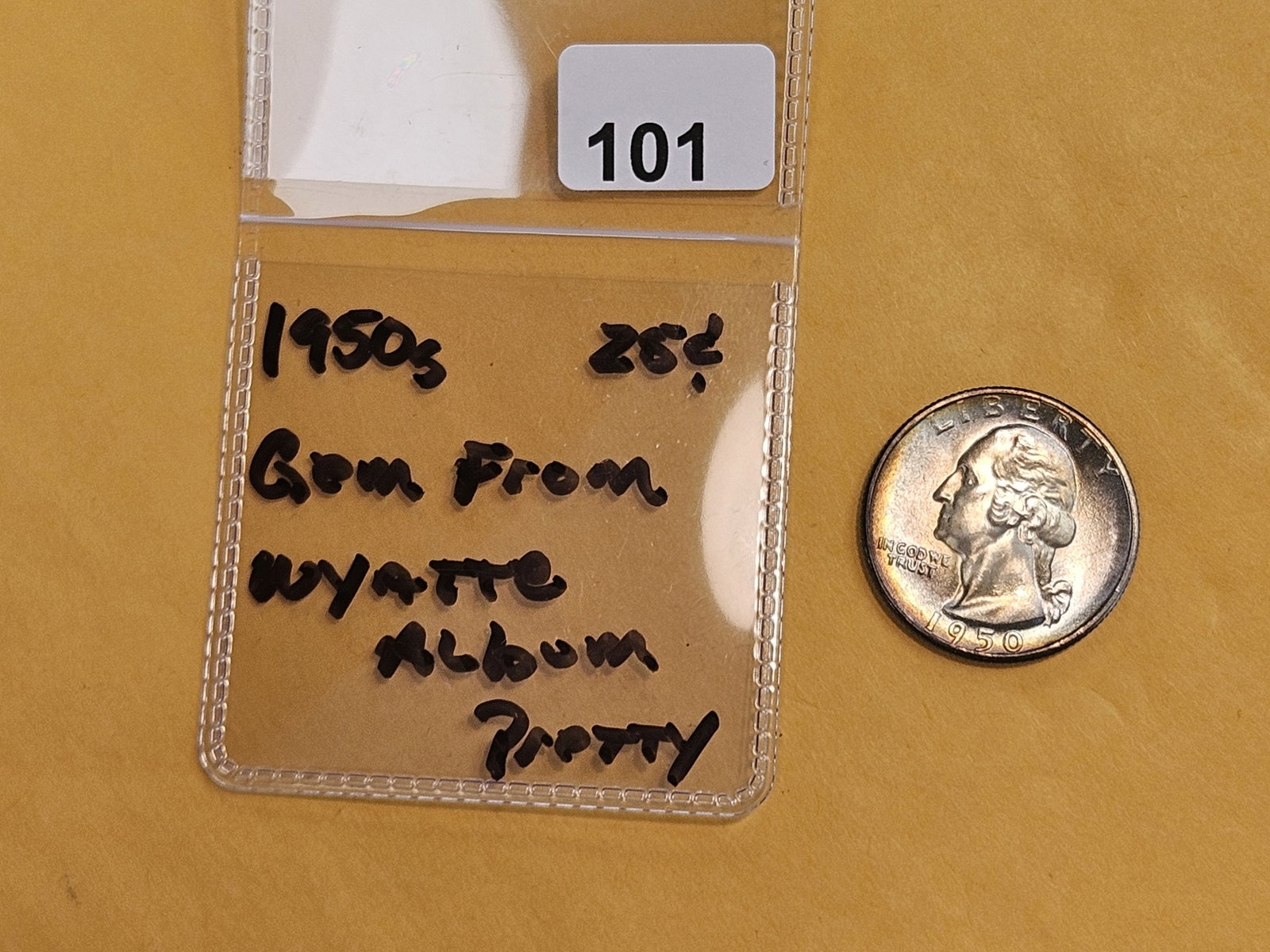 Gorgeous GEM Brilliant Uncirculated 1950-S Washington Quarter - 2