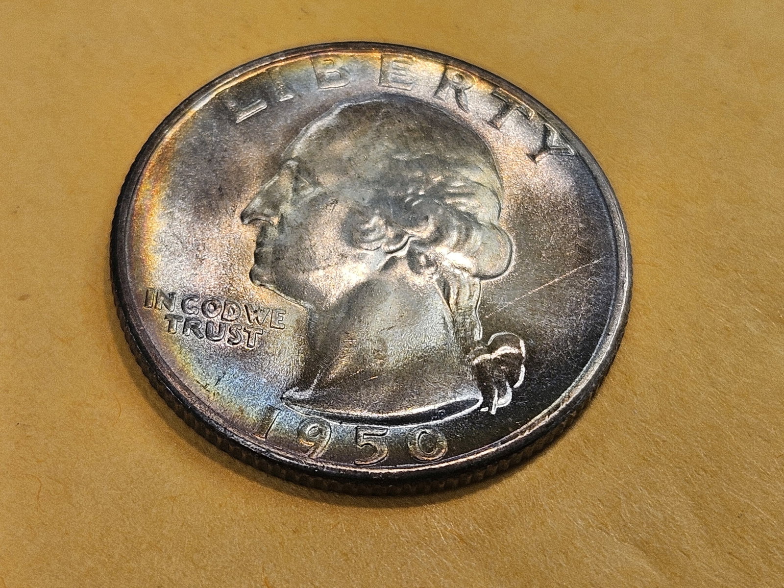 Gorgeous GEM Brilliant Uncirculated 1950-S Washington Quarter - 3