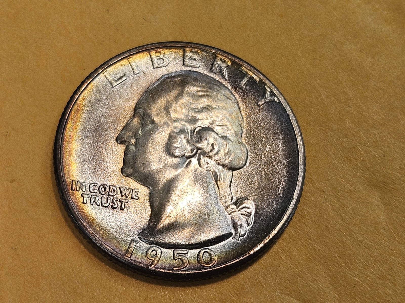 Gorgeous GEM Brilliant Uncirculated 1950-S Washington Quarter - 5