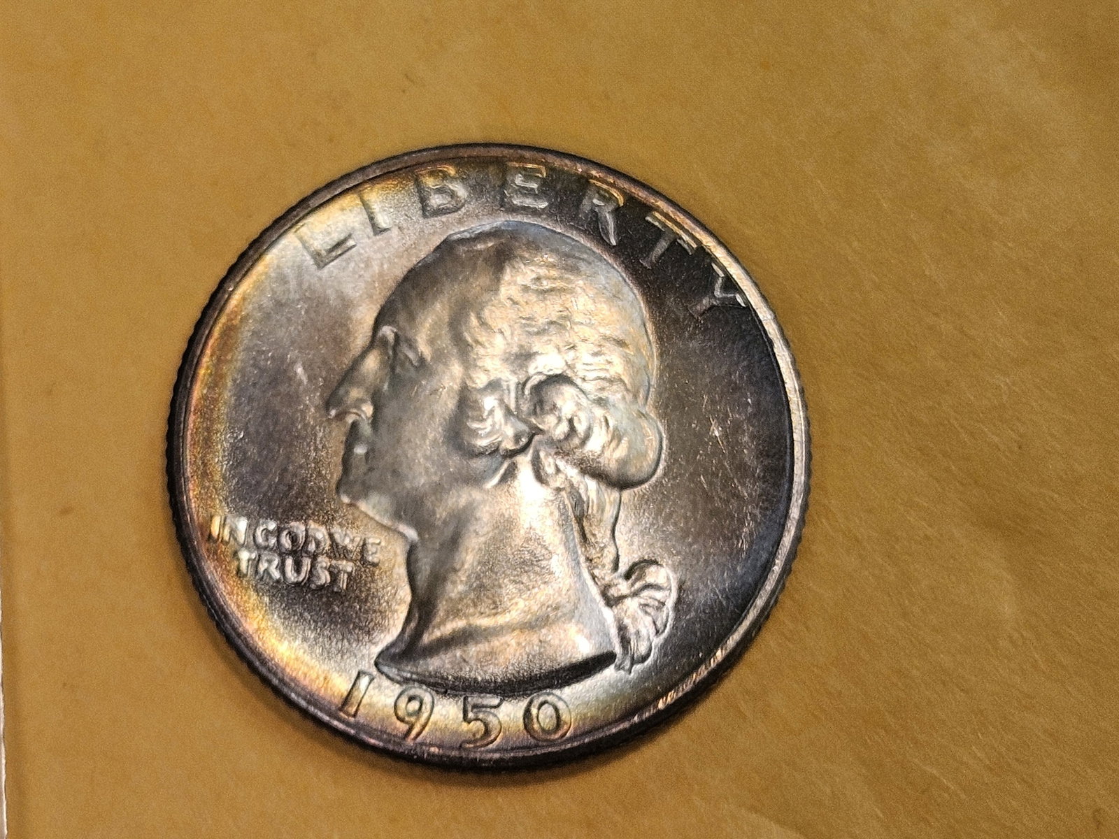 Gorgeous GEM Brilliant Uncirculated 1950-S Washington Quarter - 6