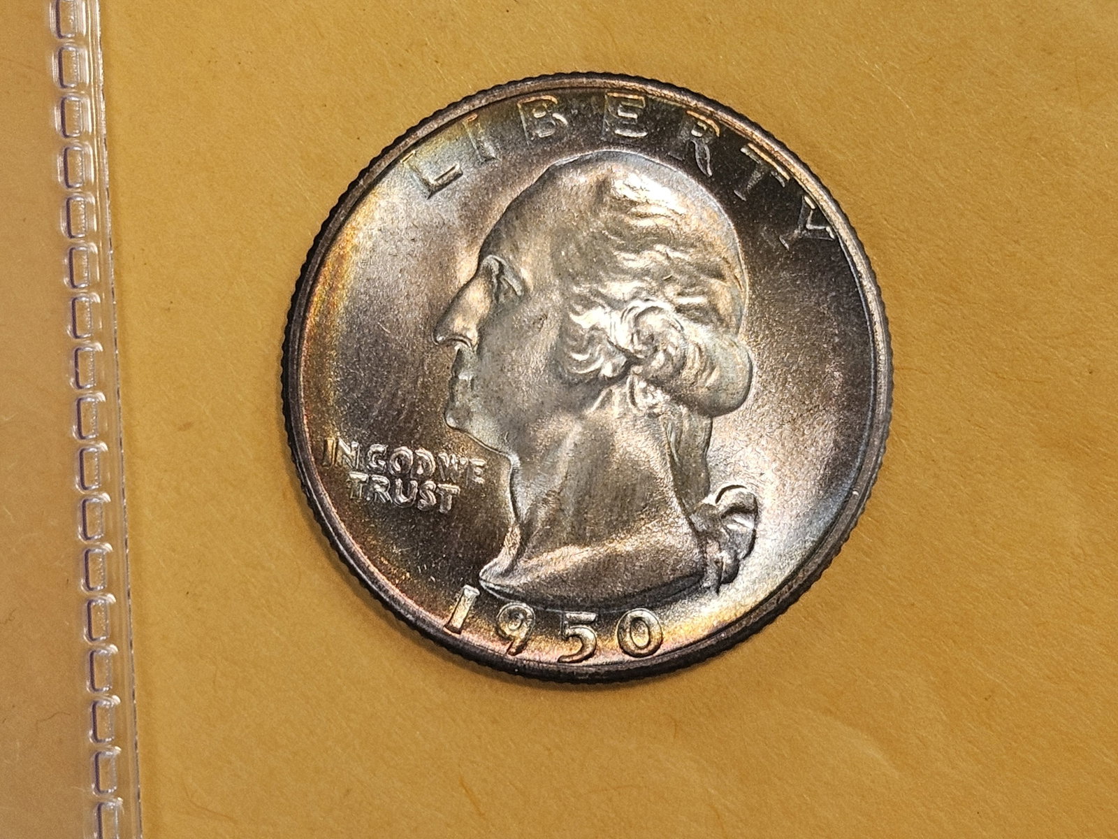 Gorgeous GEM Brilliant Uncirculated 1950-S Washington Quarter - 7