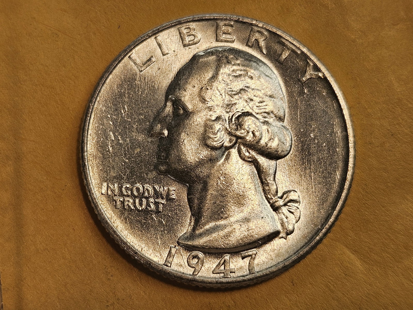 Very Choice Brilliant Uncirculated 1947-S Washington Quarter (1 of 5)