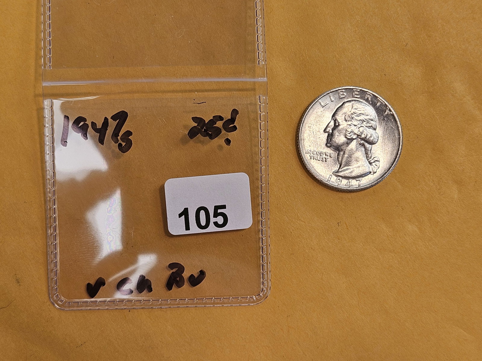 Very Choice Brilliant Uncirculated 1947-S Washington Quarter - 2
