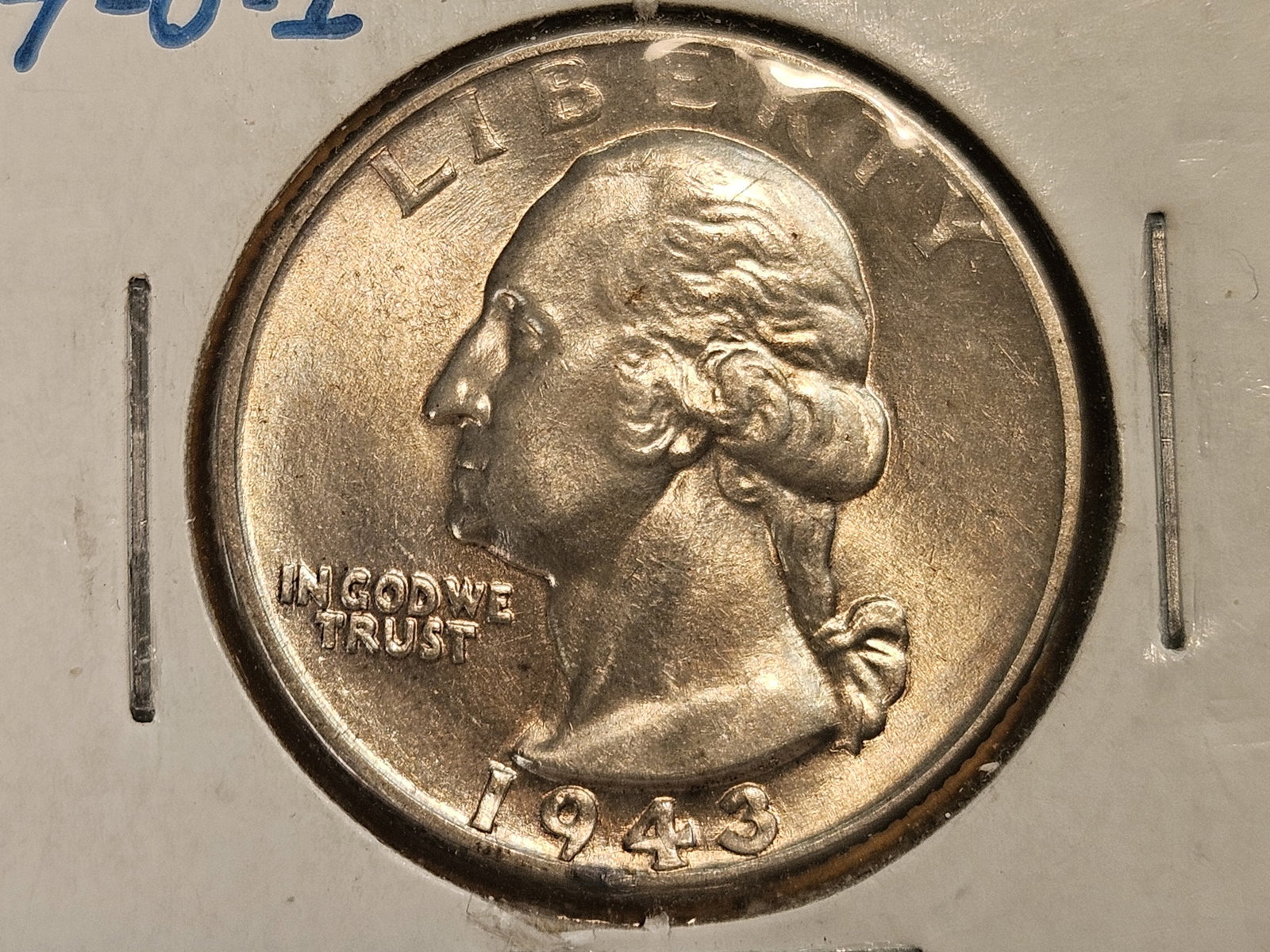 Variety! Very Choice Brilliant Uncirculated 1943 DDO Quarter (1 of 9)