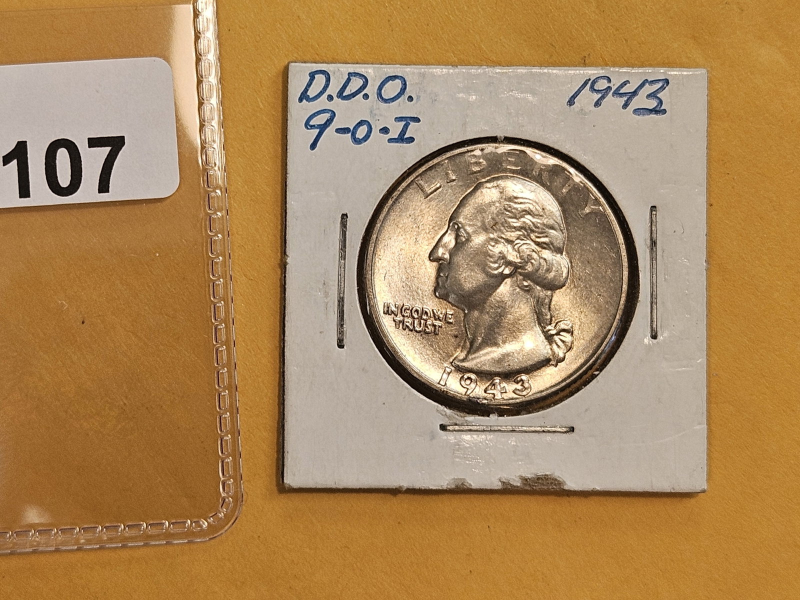 Variety! Very Choice Brilliant Uncirculated 1943 DDO Quarter - 2