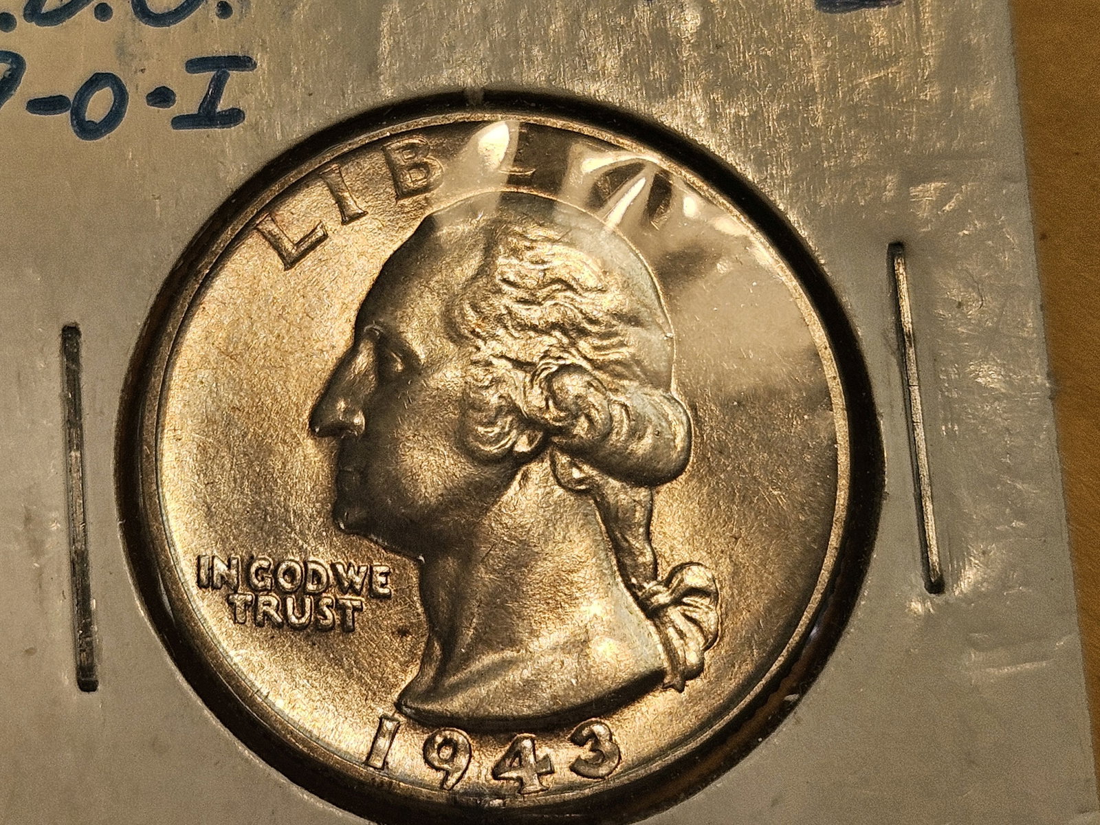 Variety! Very Choice Brilliant Uncirculated 1943 DDO Quarter - 4