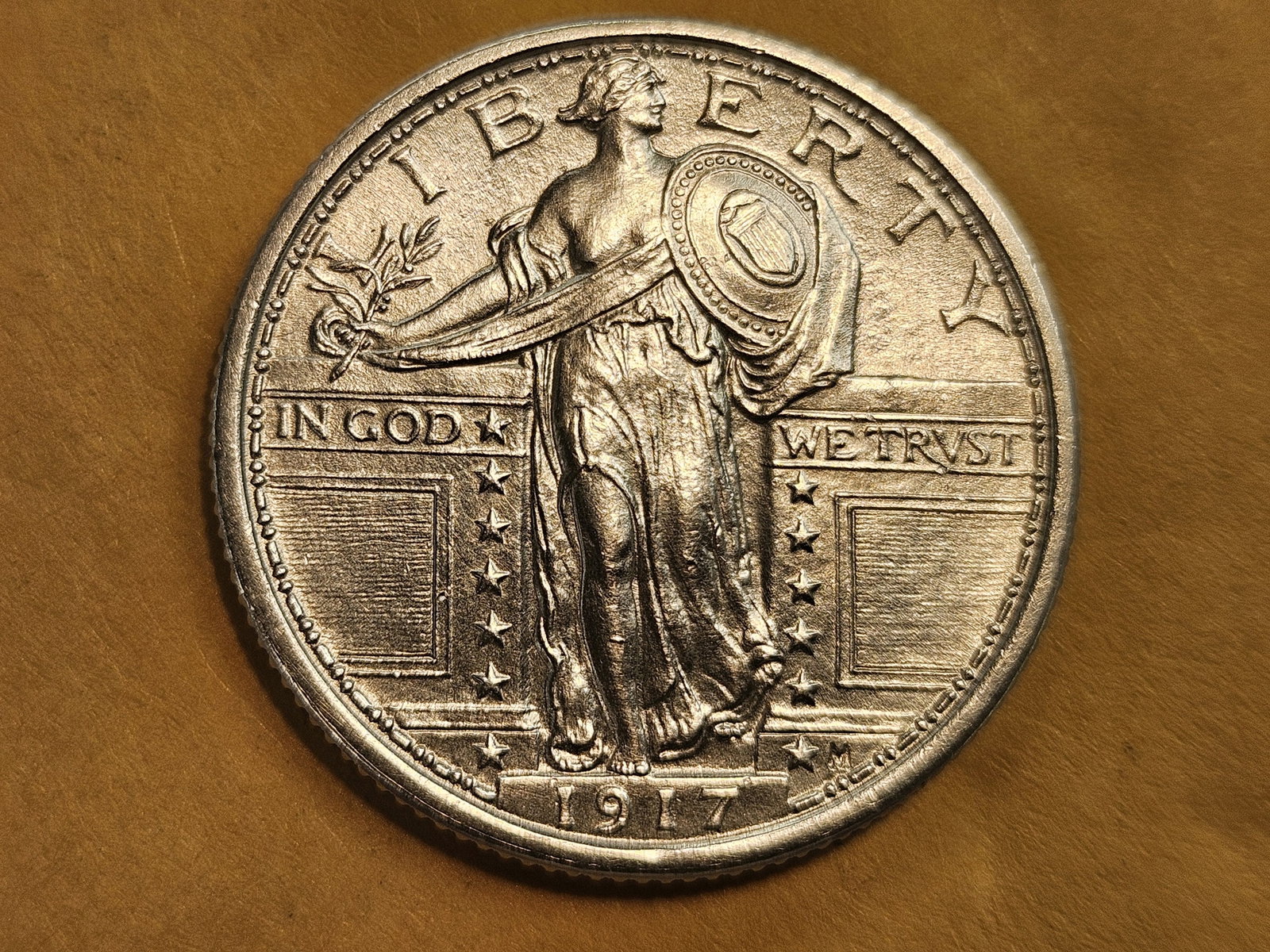 *** FULL HEAD *** 1917 Standing Liberty Quarter in GEM Brilliant Uncirculated: Gorgeous FULL HEAD Quarter!! Could have a light wipe on the reverse, but she is Definitely a BEAUT!!!