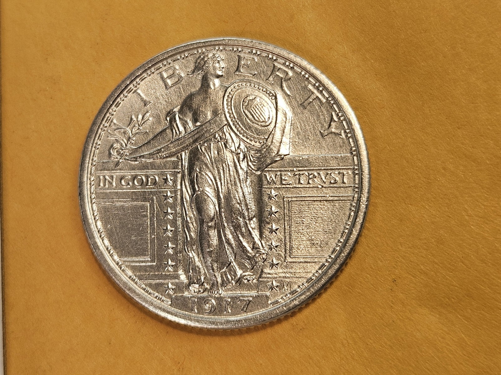 *** FULL HEAD *** 1917 Standing Liberty Quarter in GEM Brilliant Uncirculated - 9
