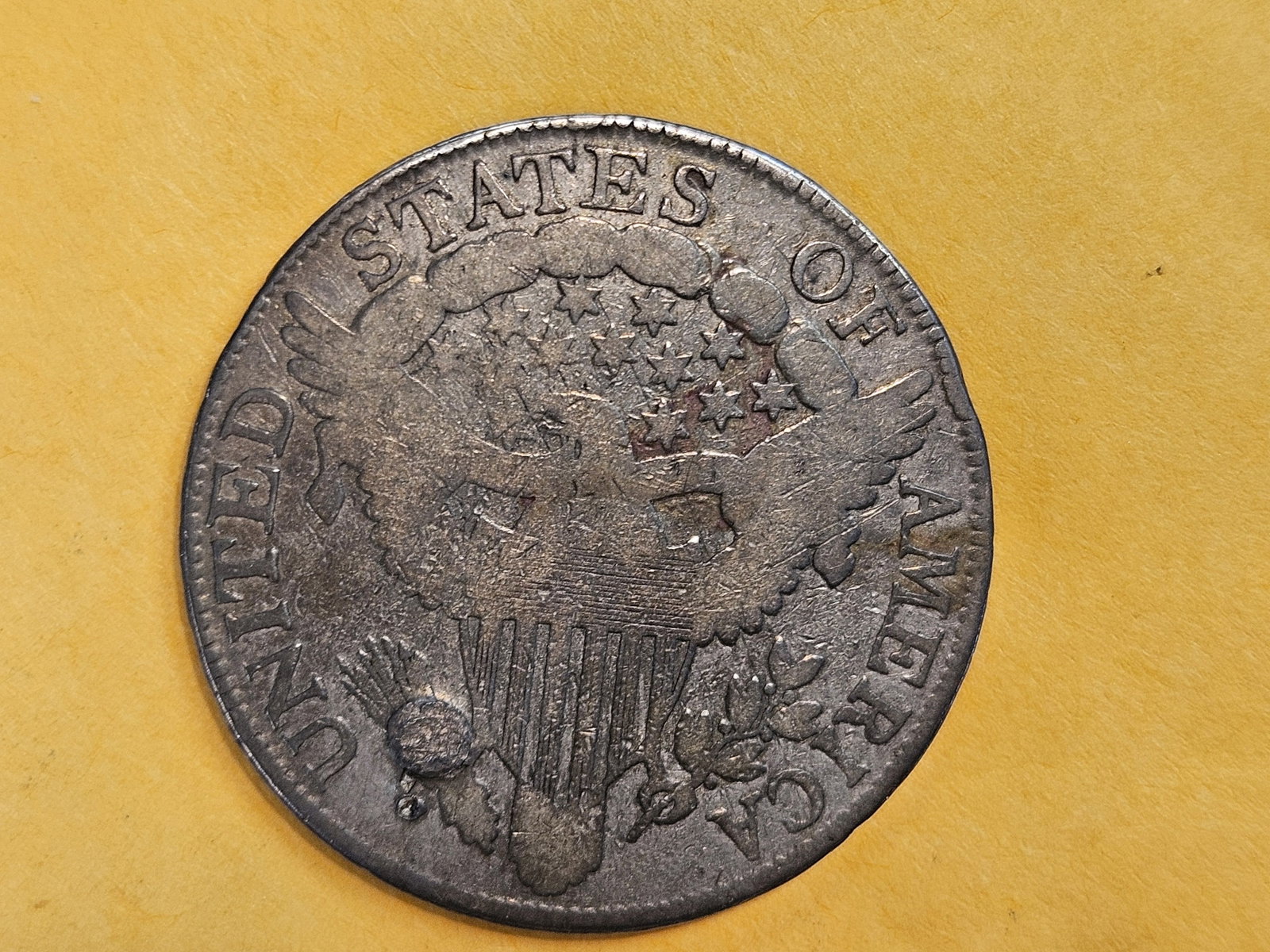 * Scarcer 1806 Draped Bust silver half dollar - 5