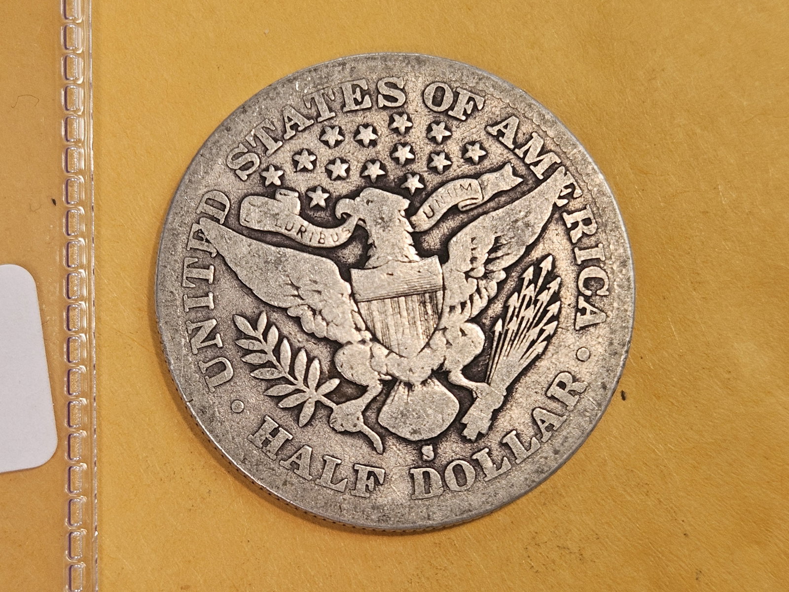 KEY DATE 1896-S Barber silver Half Dollar - 3