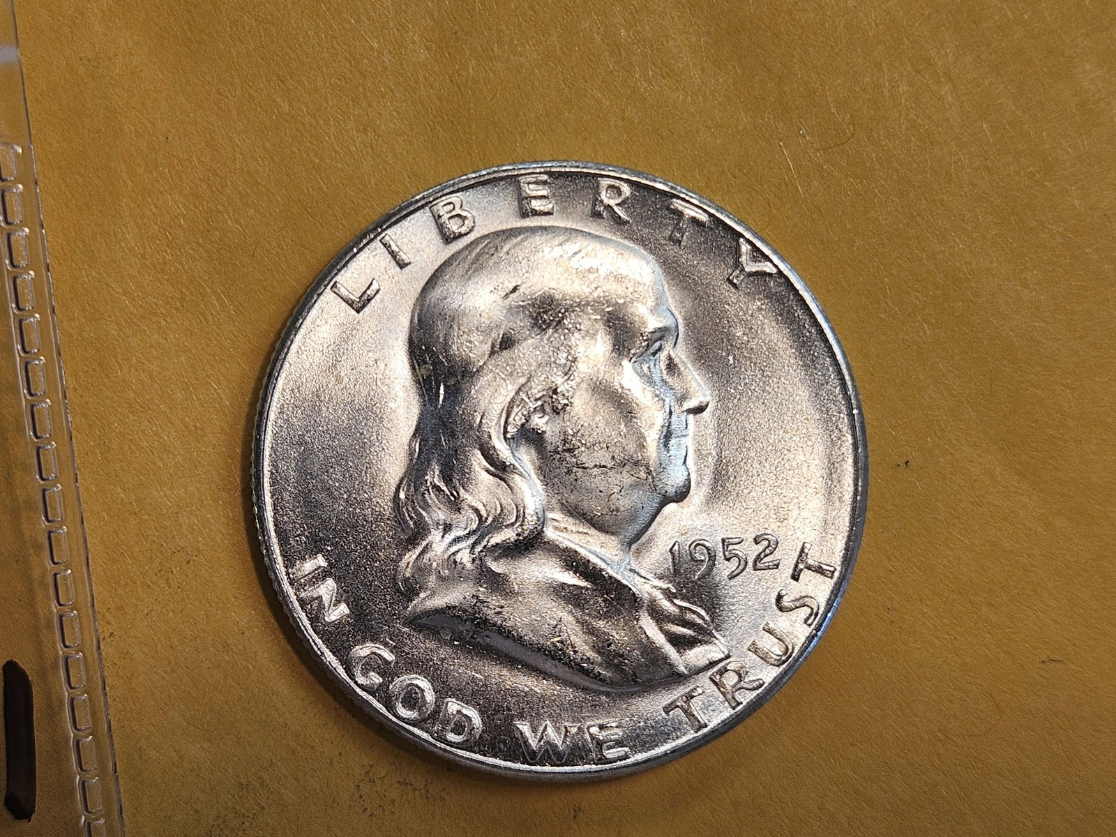 GEM Brilliant Uncirculated 1952-S Franklin Half Dollar: Roll Fresh!