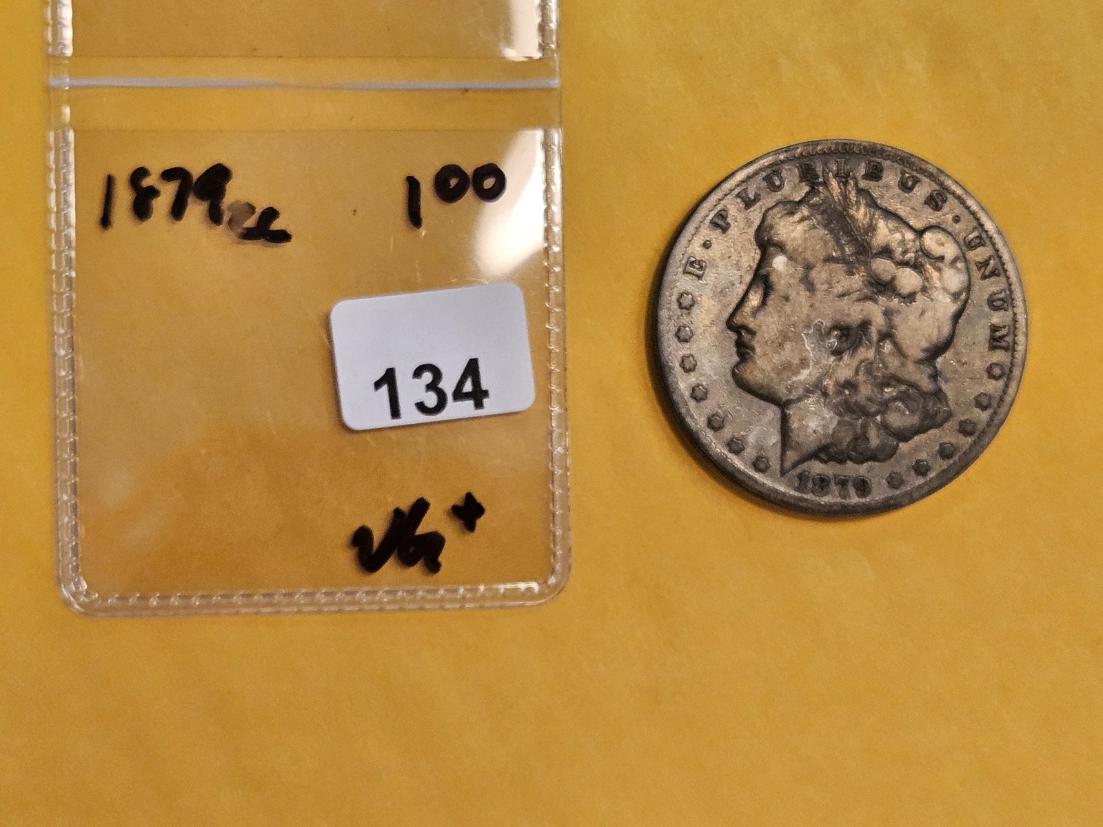 ** KEY DATE 1879-CC Morgan Dollar in Very Good plus - 2
