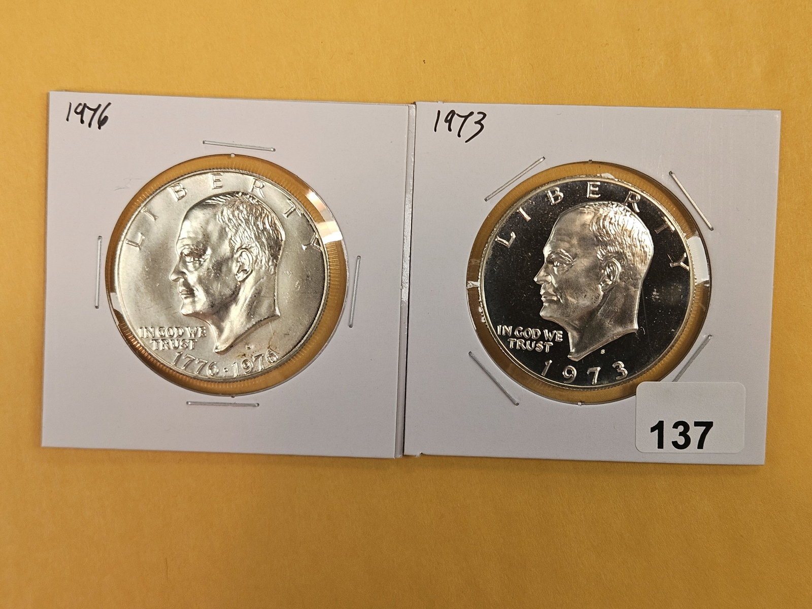 Two GEM Silver Eisenhower Dollars (1 of 3)