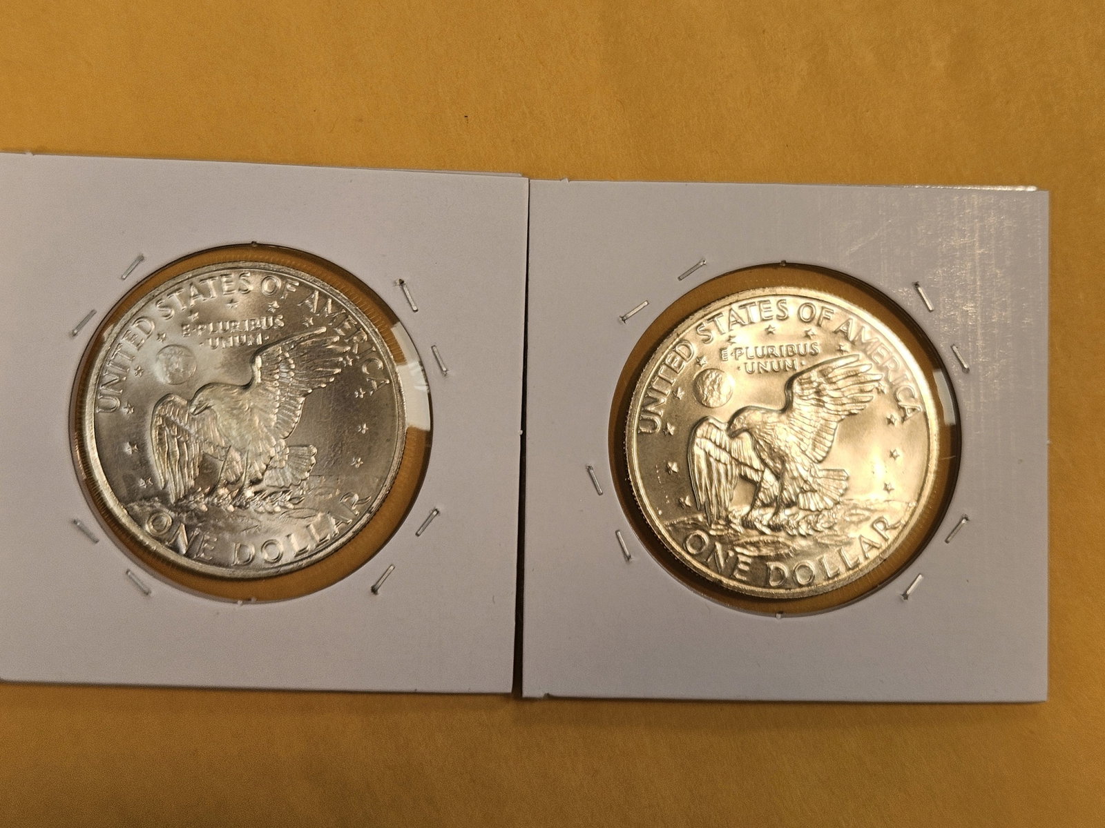 Two GEM Brilliant Uncirculated silver Eisenhower Dollars - 3