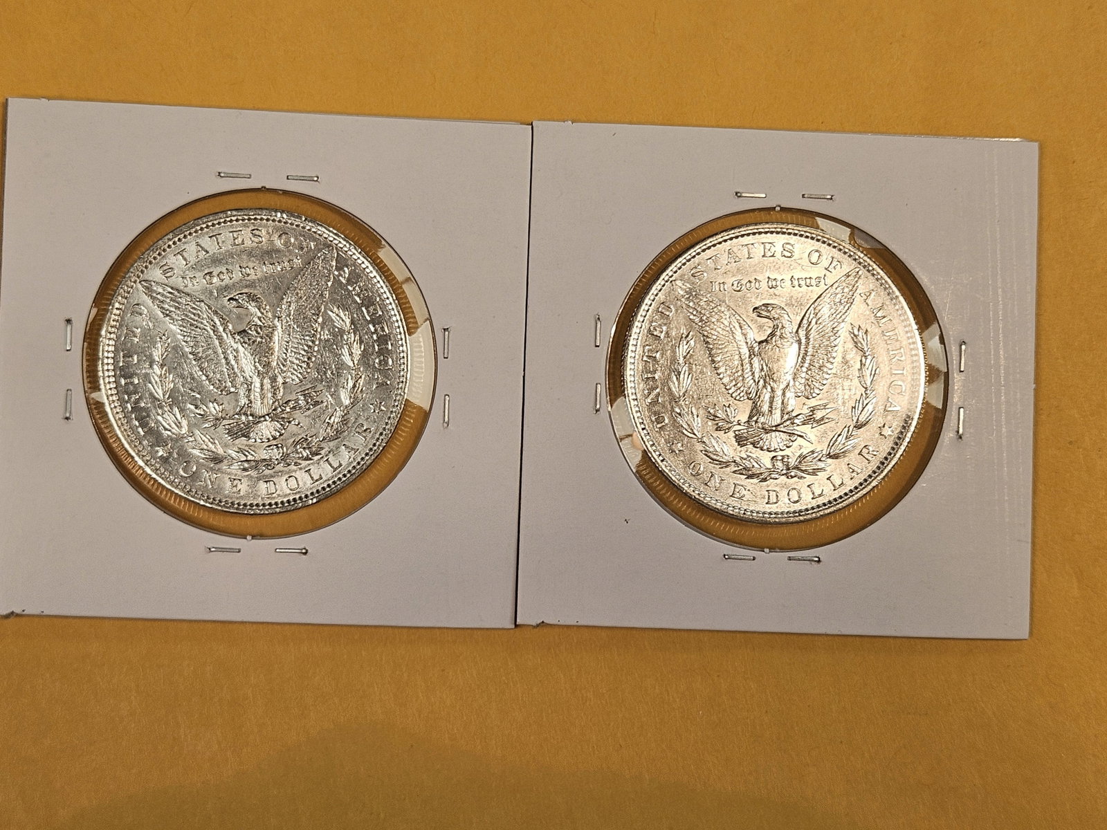 Two About Uncirculatd Morgan silver Dollars - 2