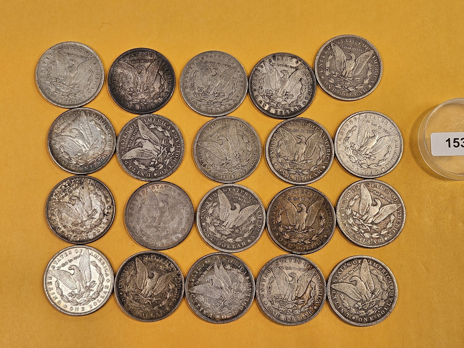 ** FULL ROLL ** Twenty Morgan Silver Dollars - 6