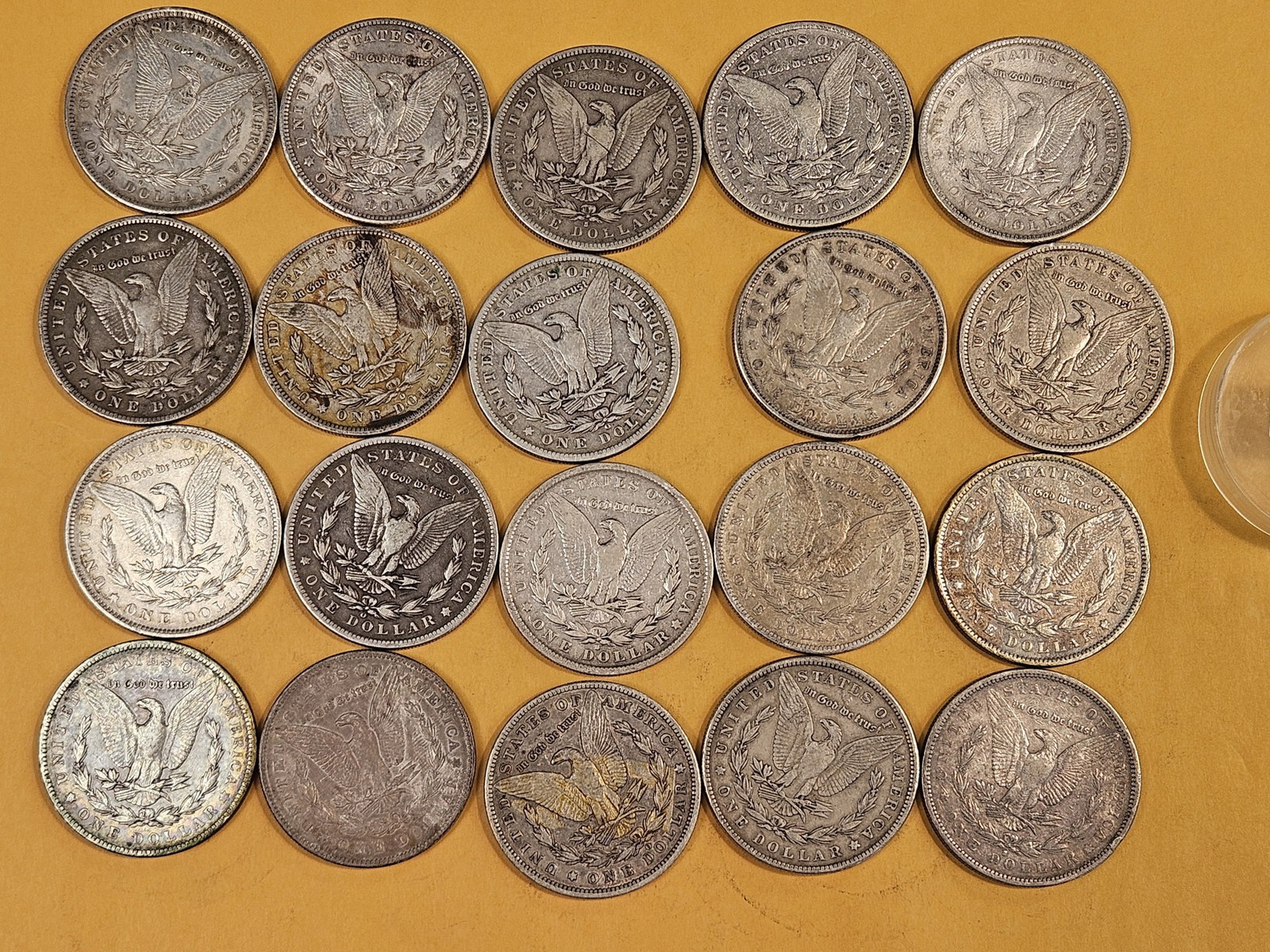 ** FULL ROLL ** Twenty Morgan Silver Dollars - 6