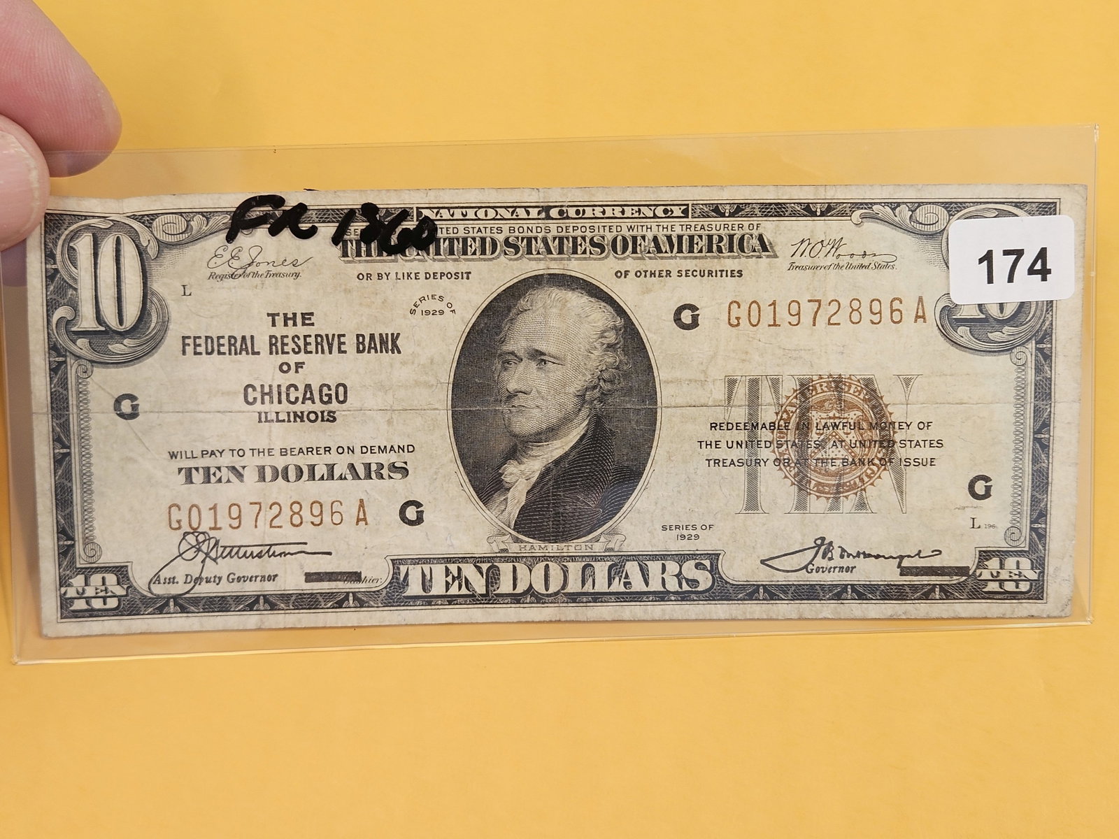 Series of 1929 Ten Dollar National Currency: FR 1360