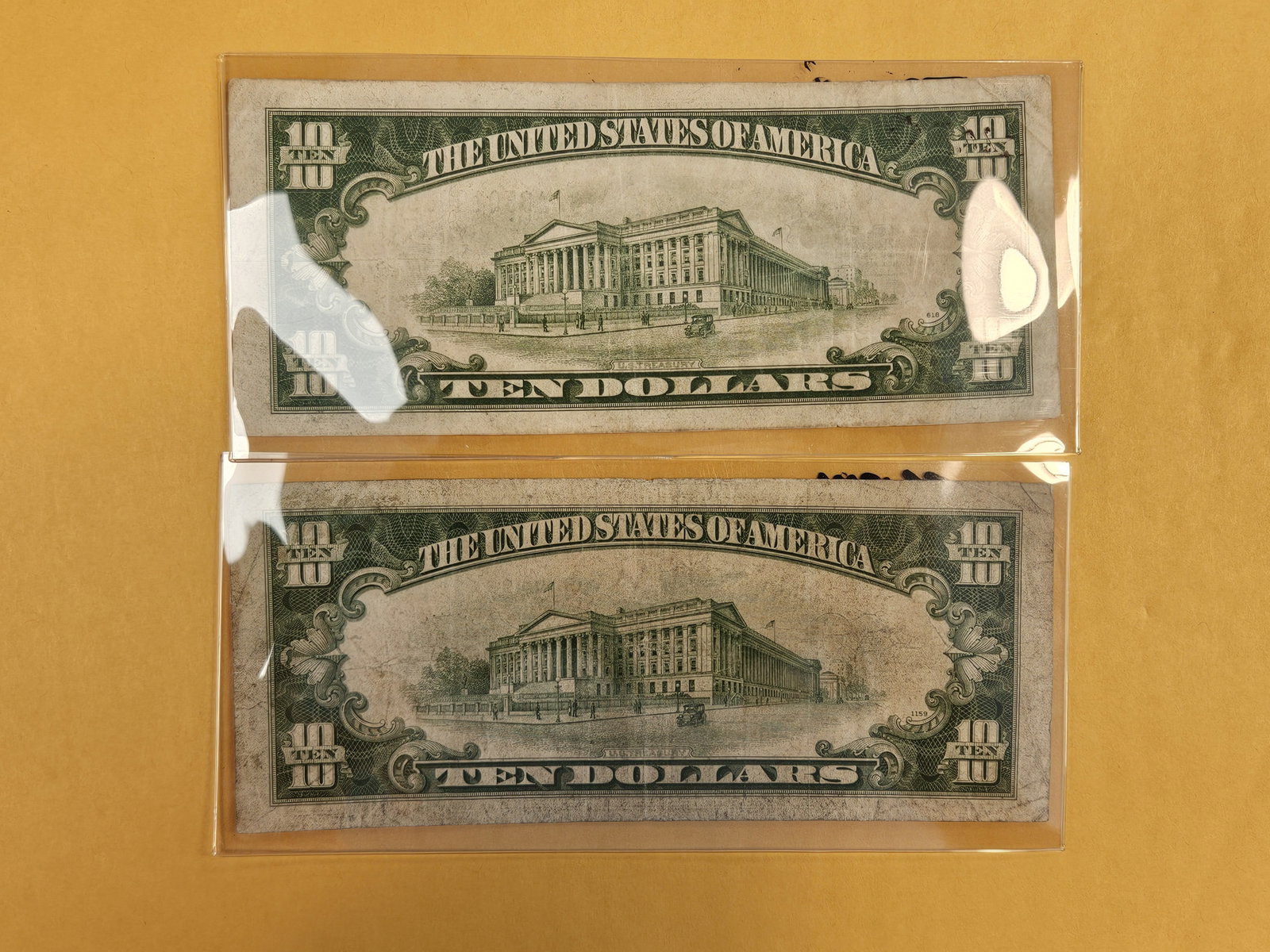 Two $10 Silver Certificates - 2