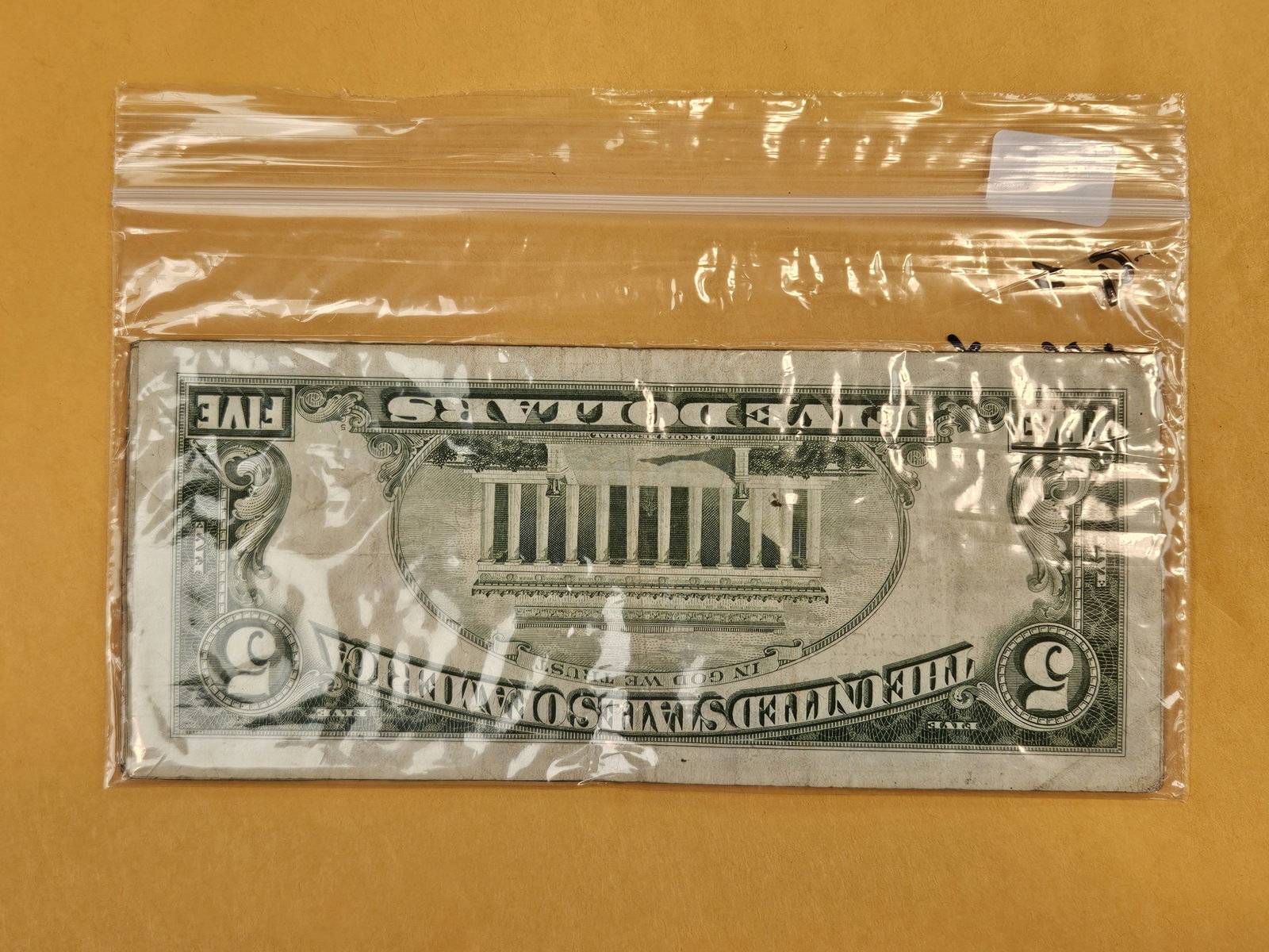 Nine Five Dollar Red Seal US Notes - 2