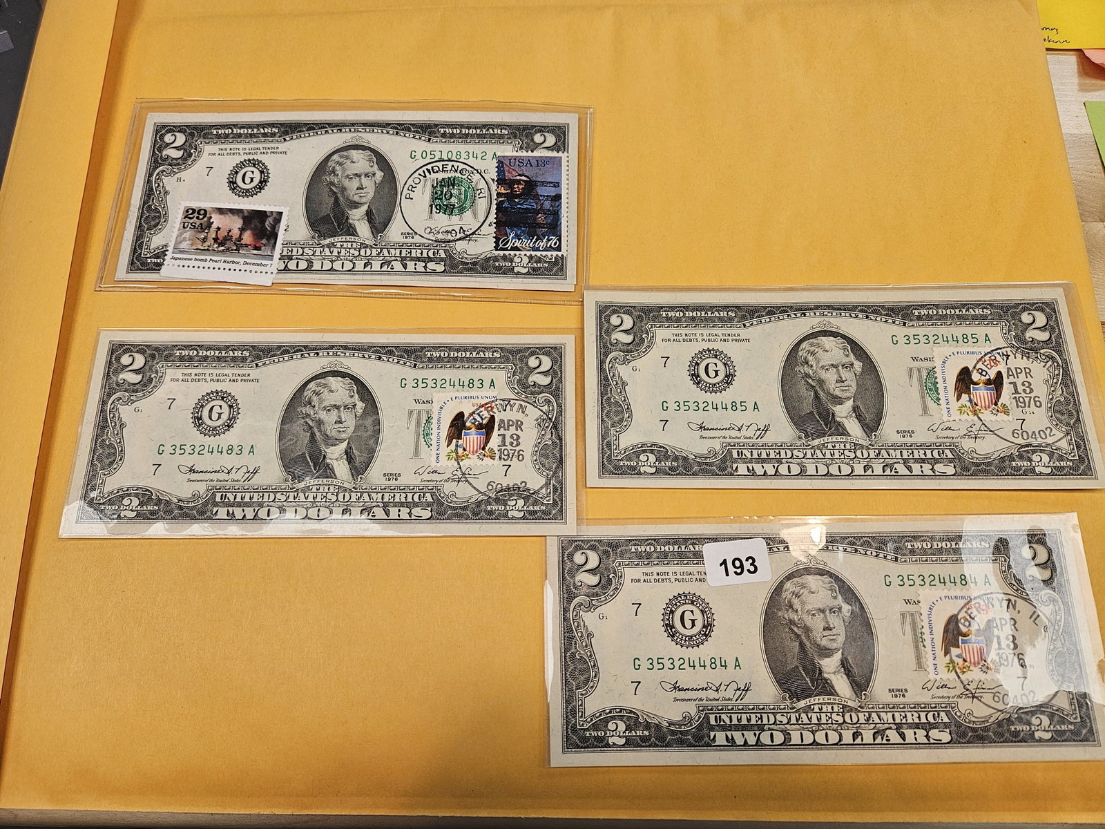 Five Crips Two Dollar FRNs - 2