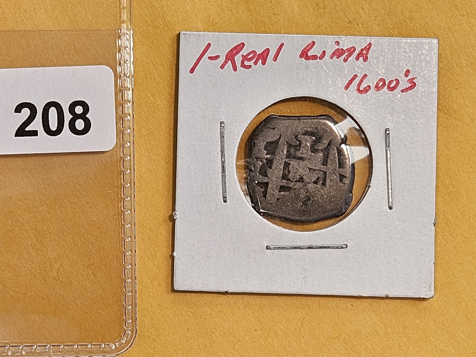 1600's Lima silver 1 real - 2