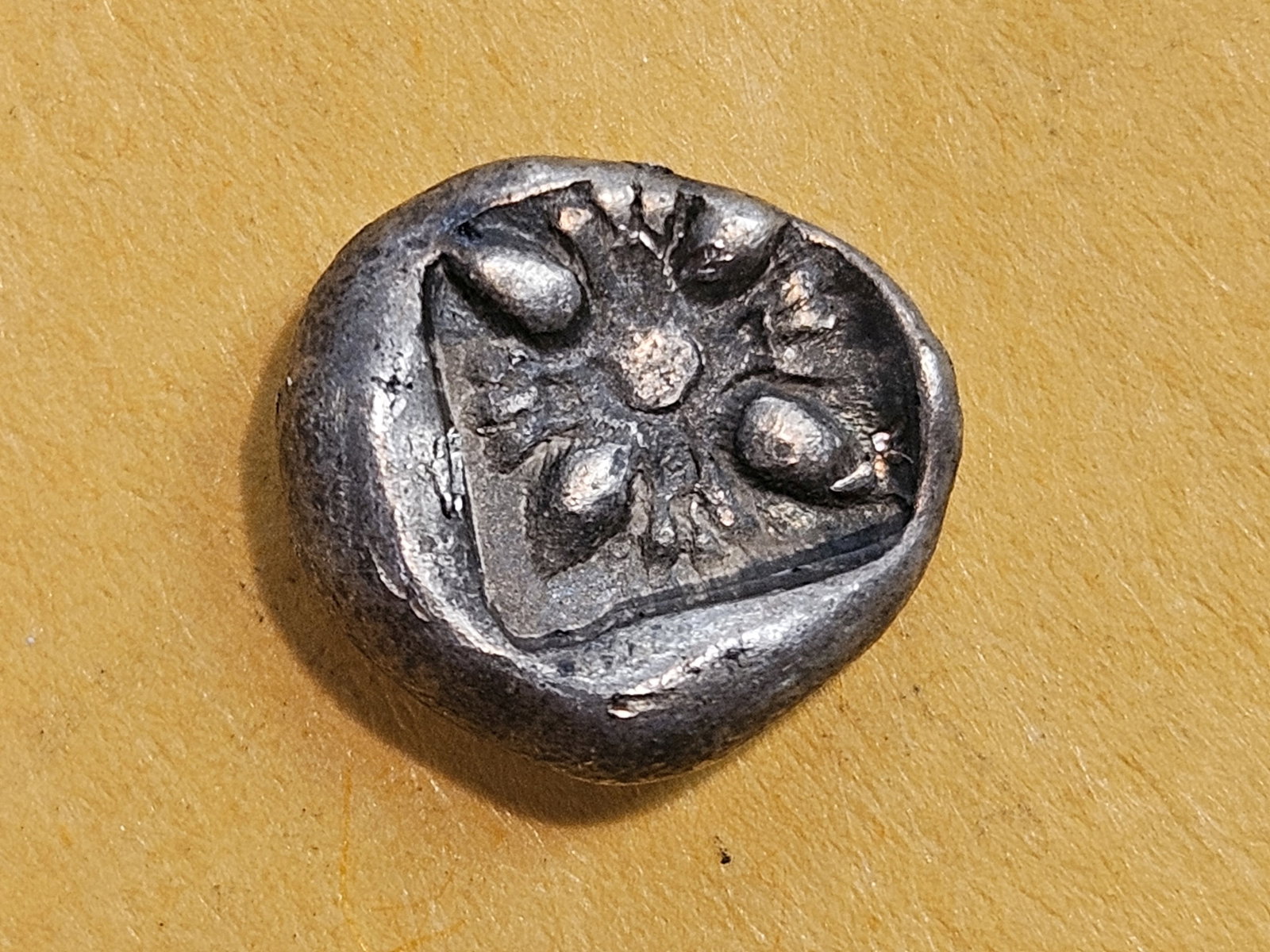 ANCIENT! Ionia 500 BC Miletos 1/12 Stater: 1.13 Gram. Sear 3533