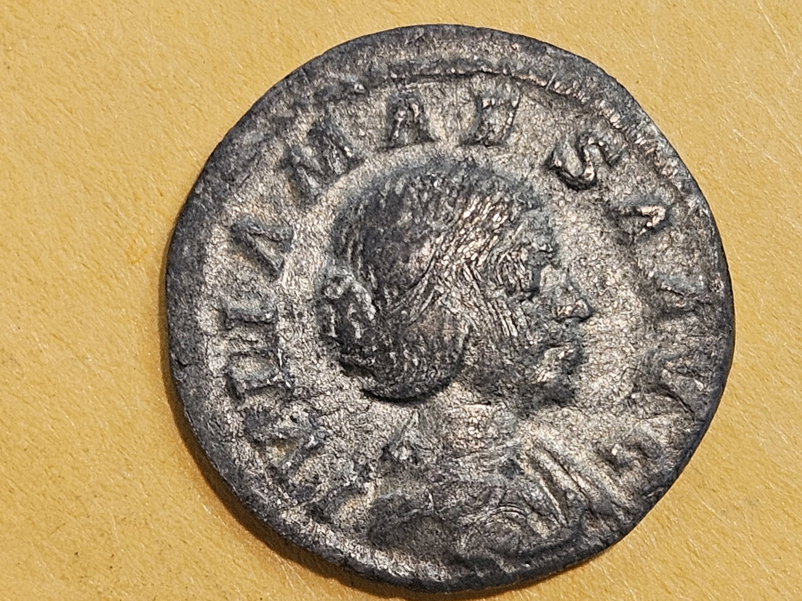 ANCIENT! Julia Maesa Denarius: 220 - 222 AD. In Very Fine