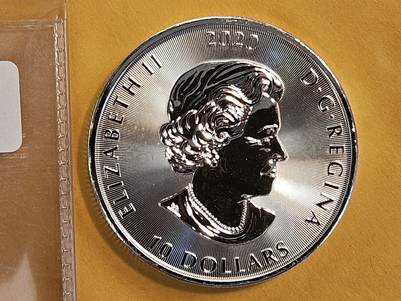 2020 GEM Canada Silver 10 Dollars: Two troy ounce .999 fine silver
