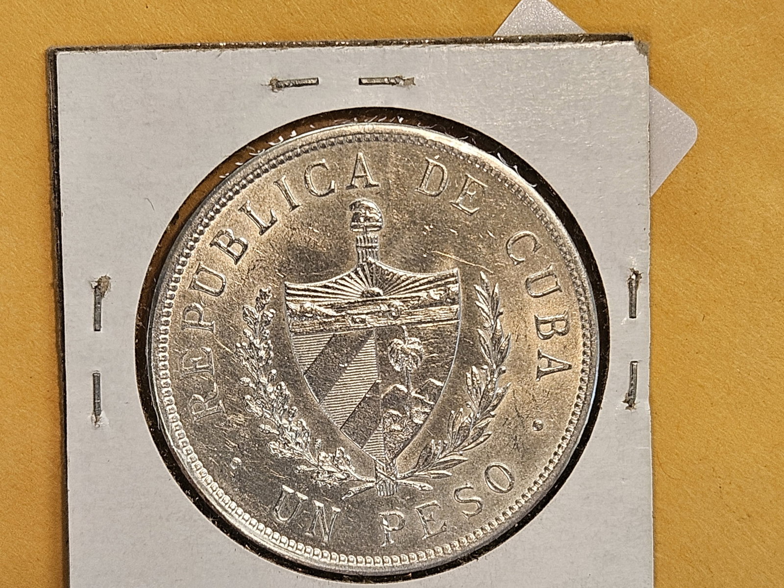 * Brilliant AU-BU 1932 Cuba silver peso - 5