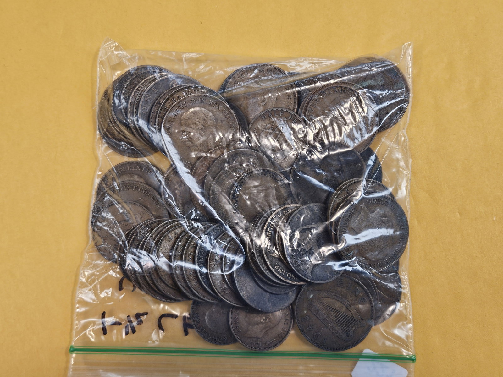 ONE and One-half Pounds of British copper coins - 2