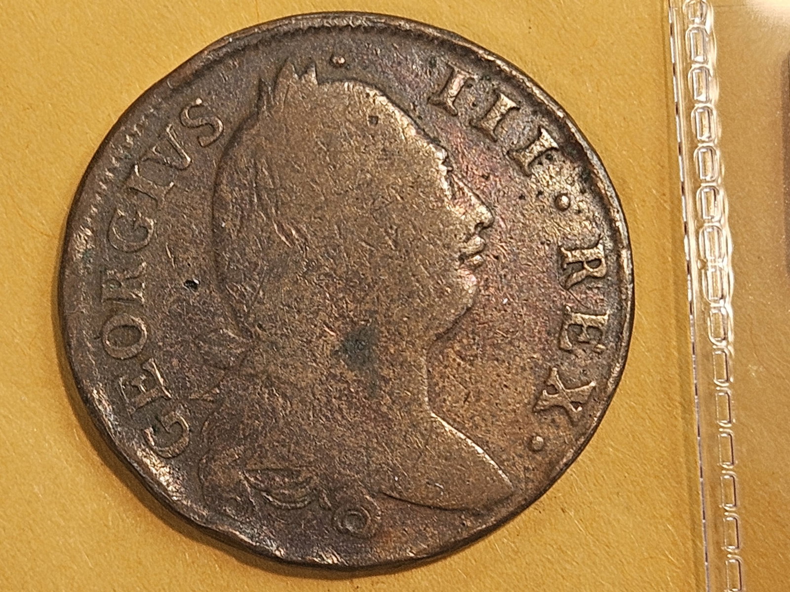 1775 Ireland half-penny: KM 140