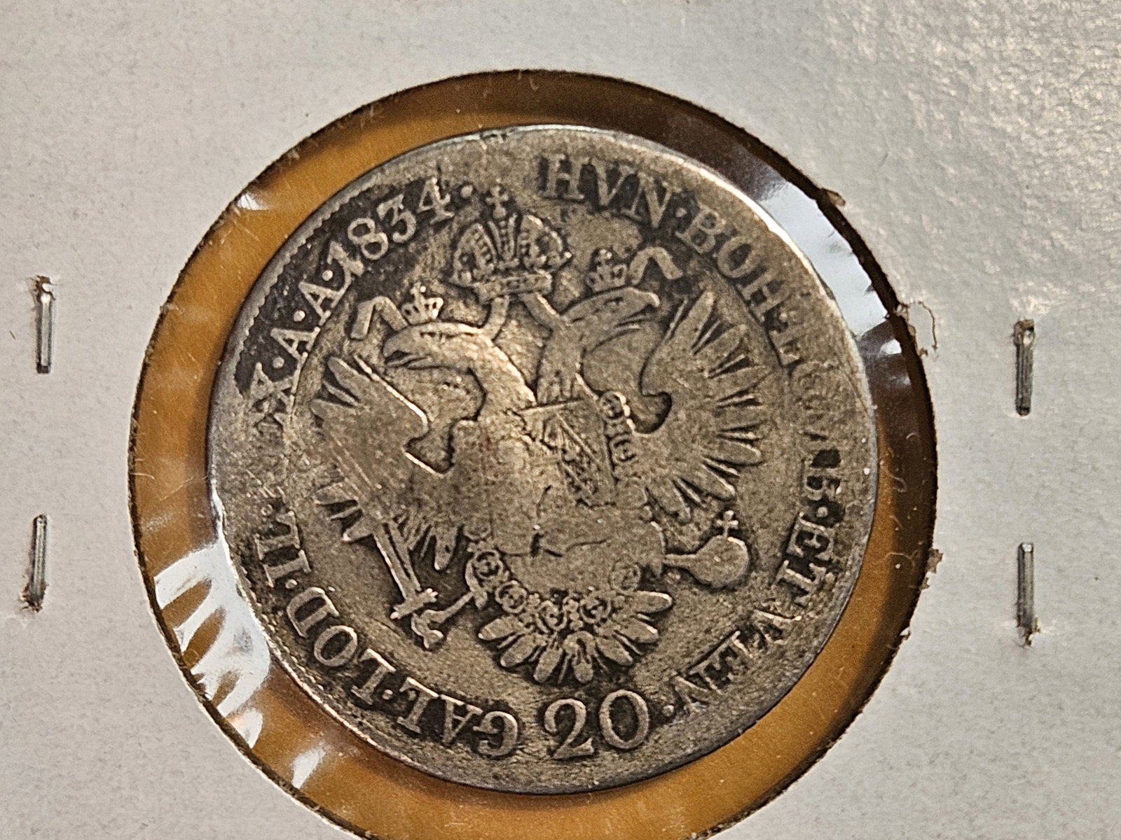 1834-A Austria silver 20 kreuzer - 3
