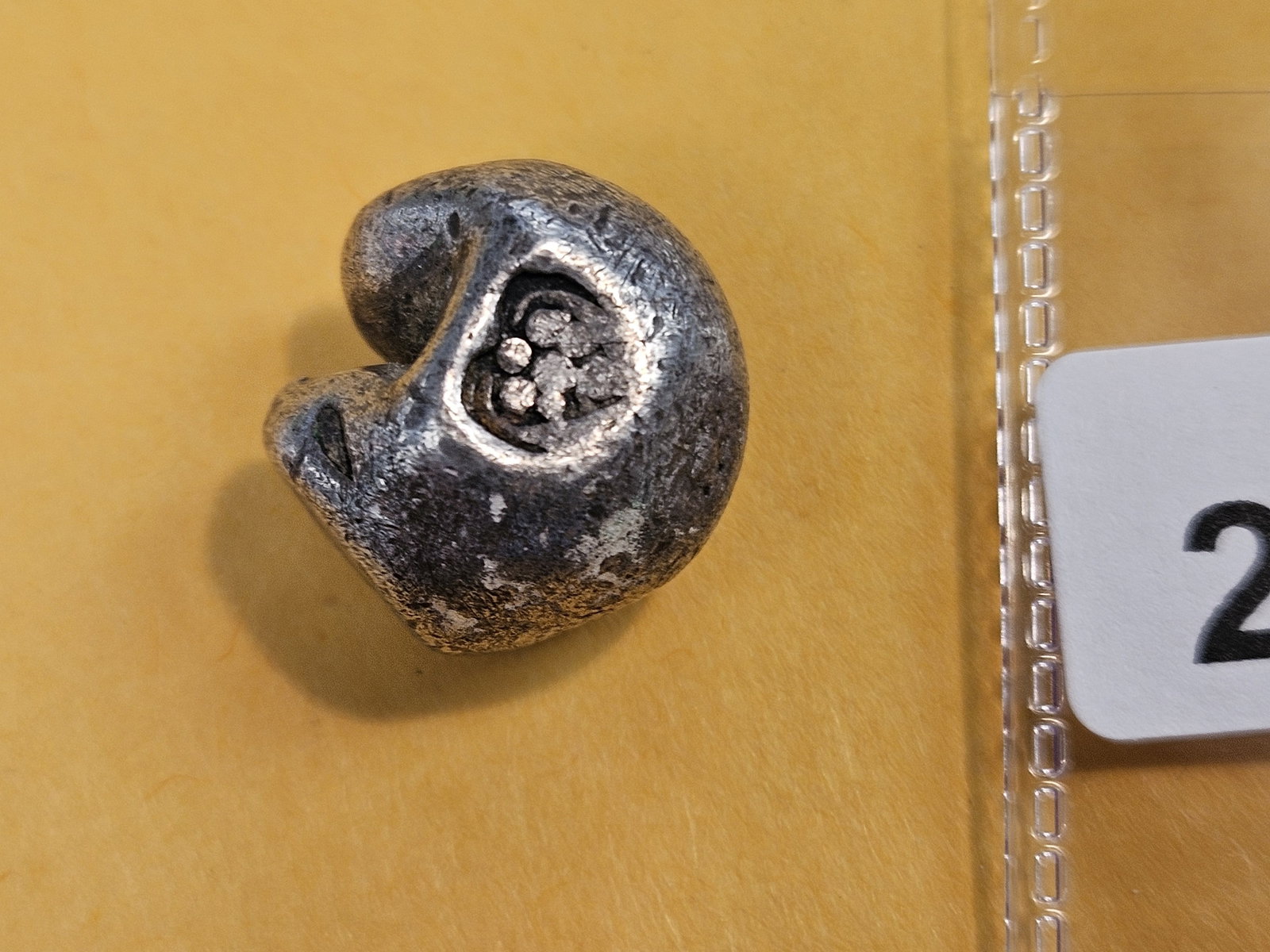 Siam Kingdom early 1800's Silver Bullet money: 1 Baht