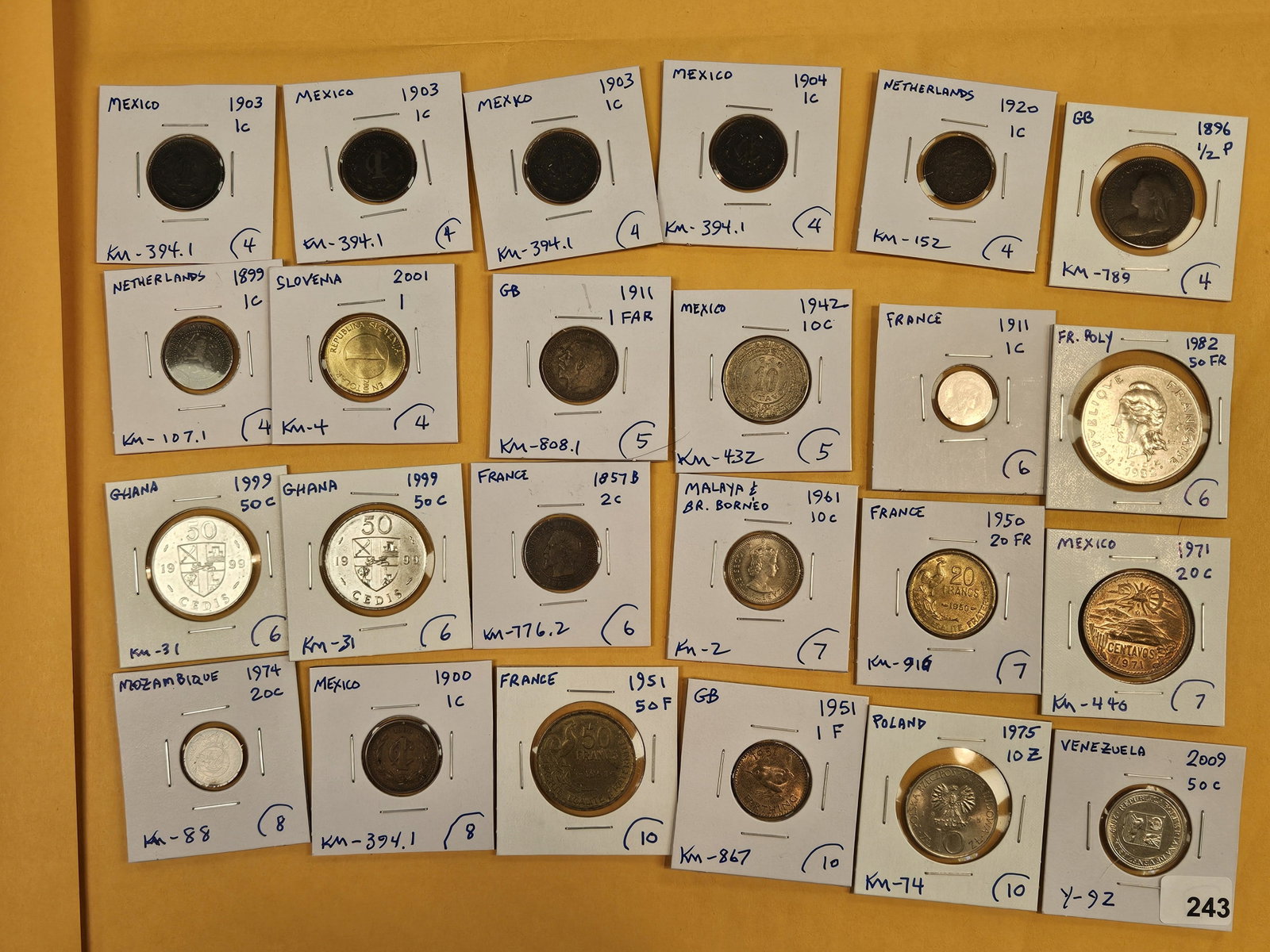 Twenty-four mixed World Coins: From All over