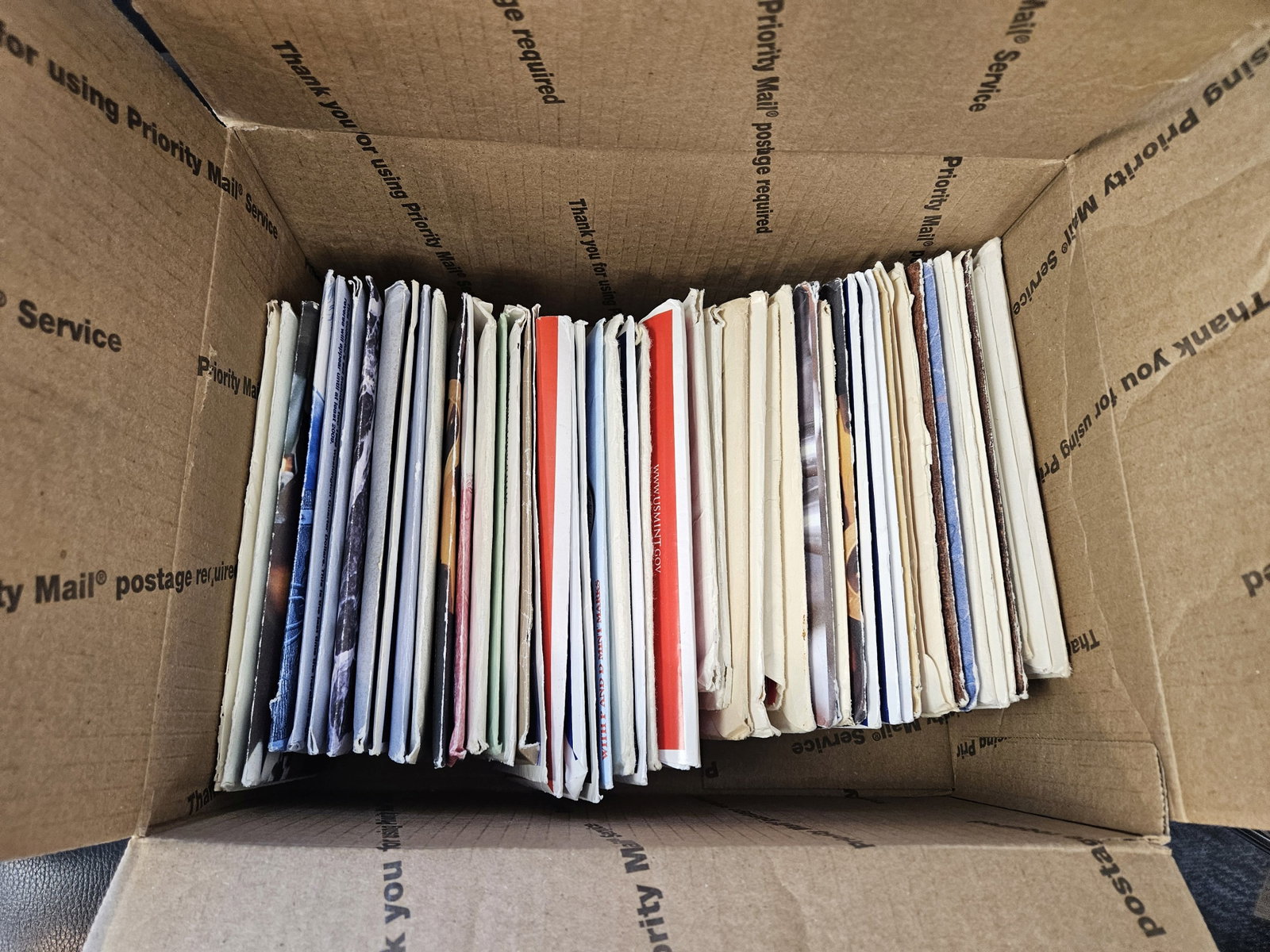 FIFTY US Mint Sets: Ships separately in a Flat Rate Medium Box. No combined shipping. Mixed. Duplicates. Most in OGP