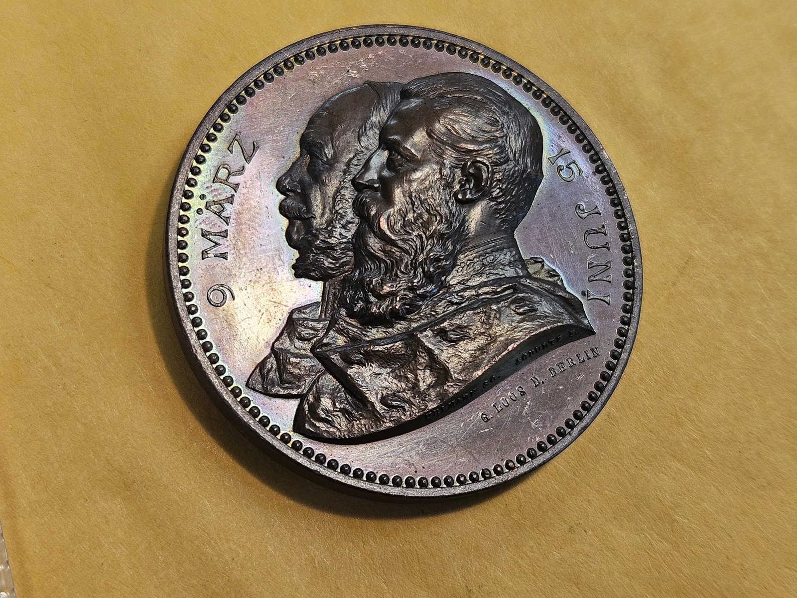 * GEM Prooflike 1888 Germany Medal - 10