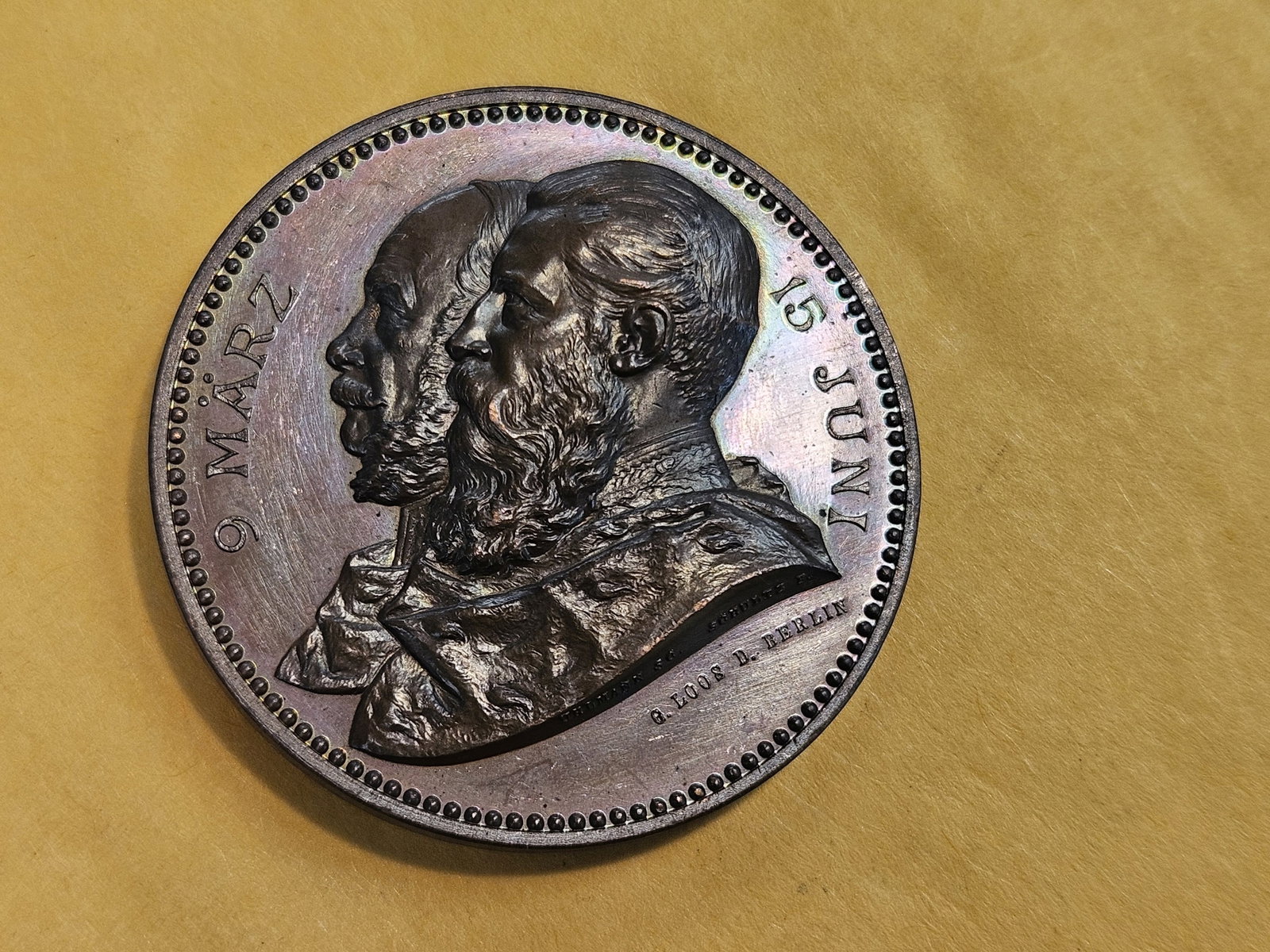 * GEM Prooflike 1888 Germany Medal - 12
