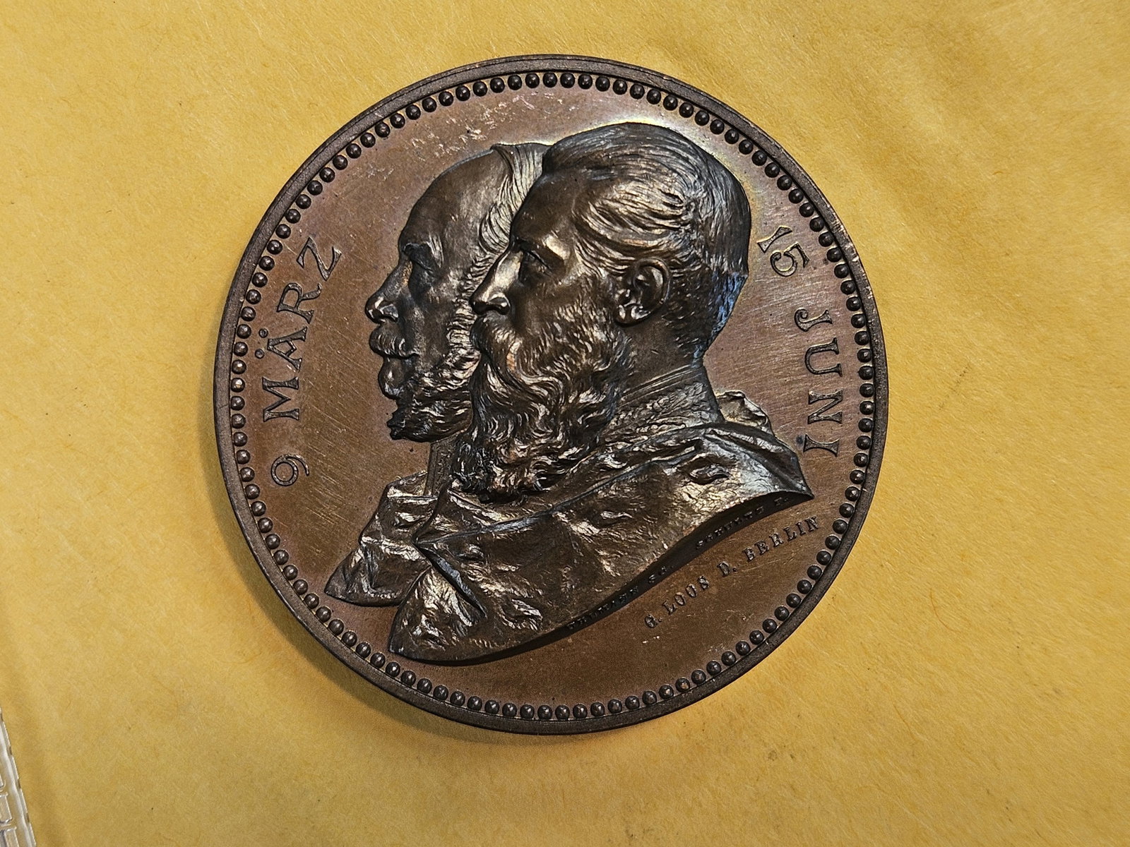 * GEM Prooflike 1888 Germany Medal - 13