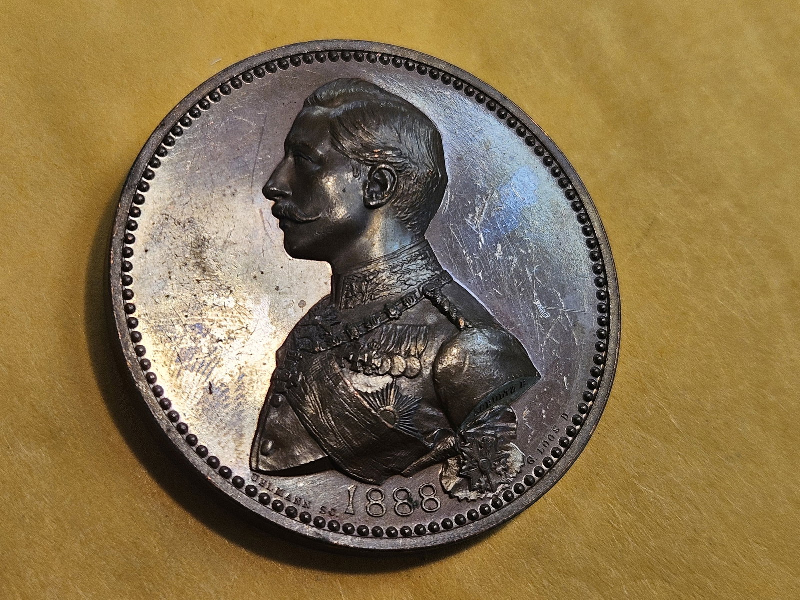 * GEM Prooflike 1888 Germany Medal - 4
