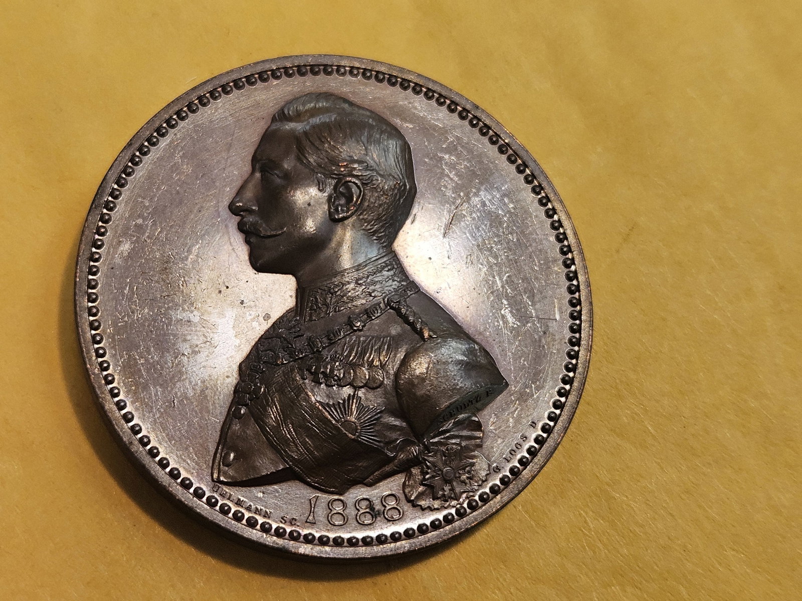 * GEM Prooflike 1888 Germany Medal - 5