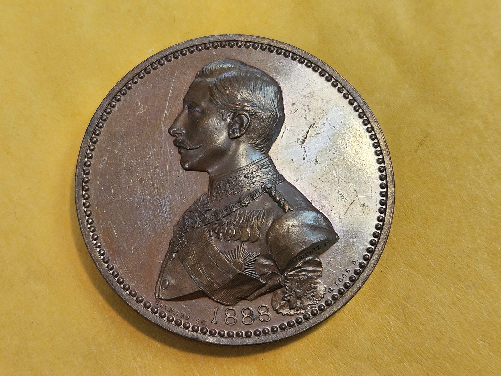 * GEM Prooflike 1888 Germany Medal - 6