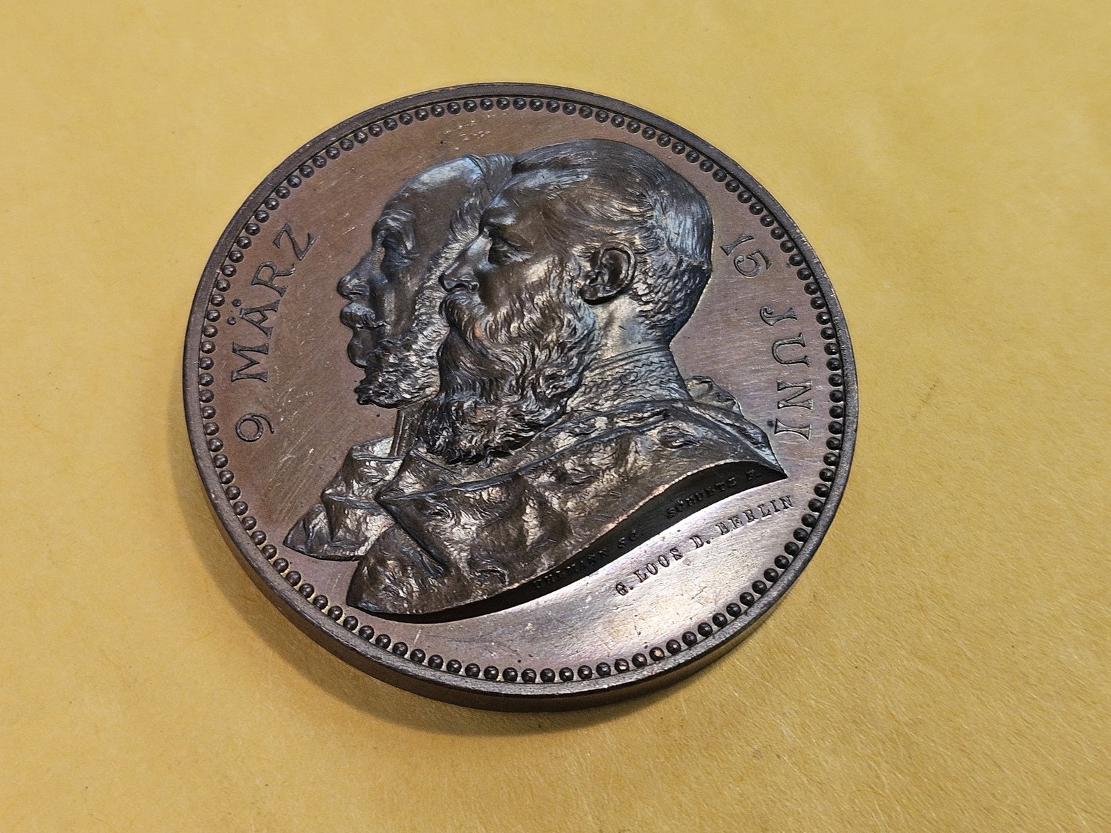* GEM Prooflike 1888 Germany Medal - 9