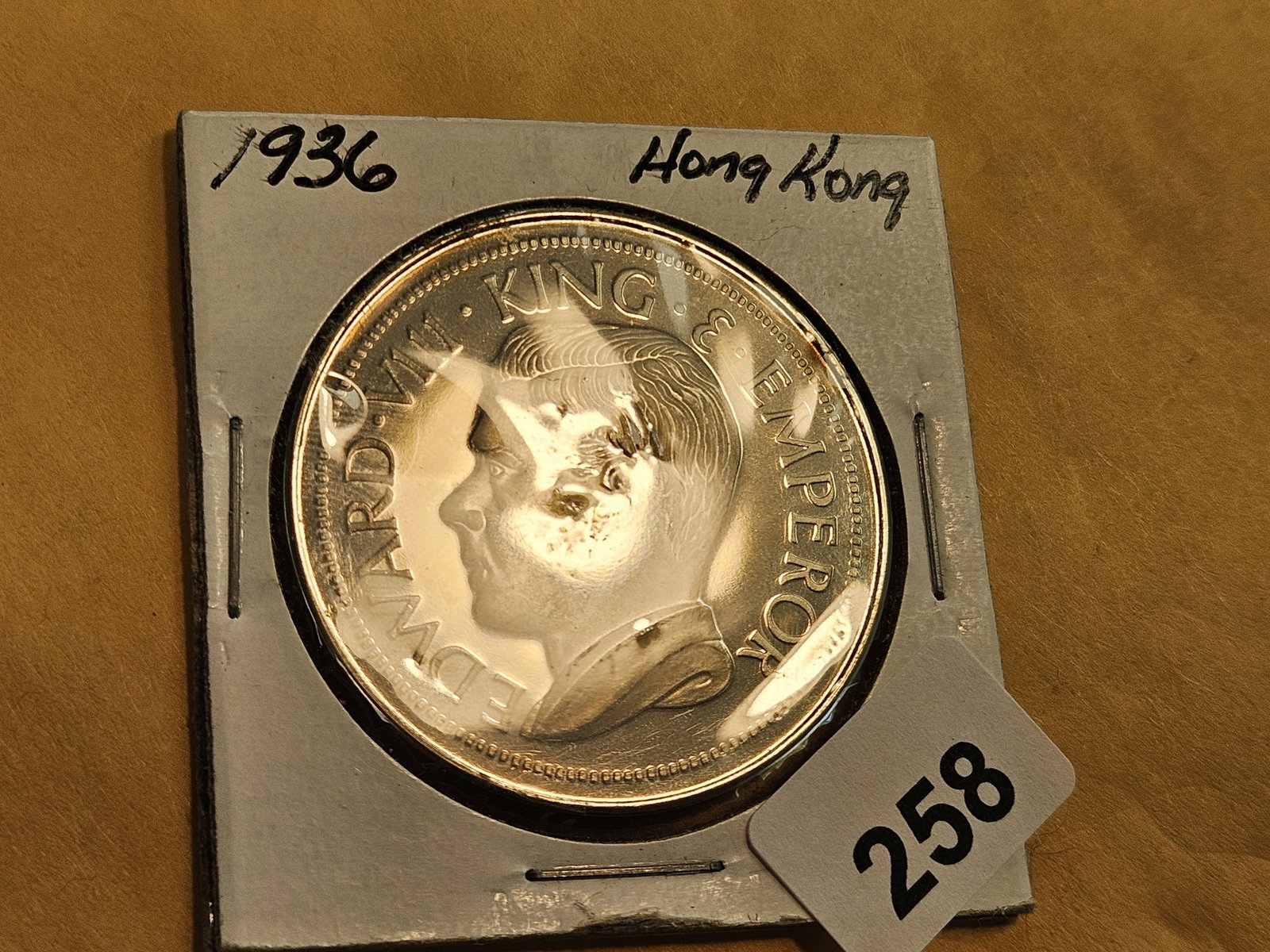 GEM Proof 1936 Hong Kong Edward Coin - 2