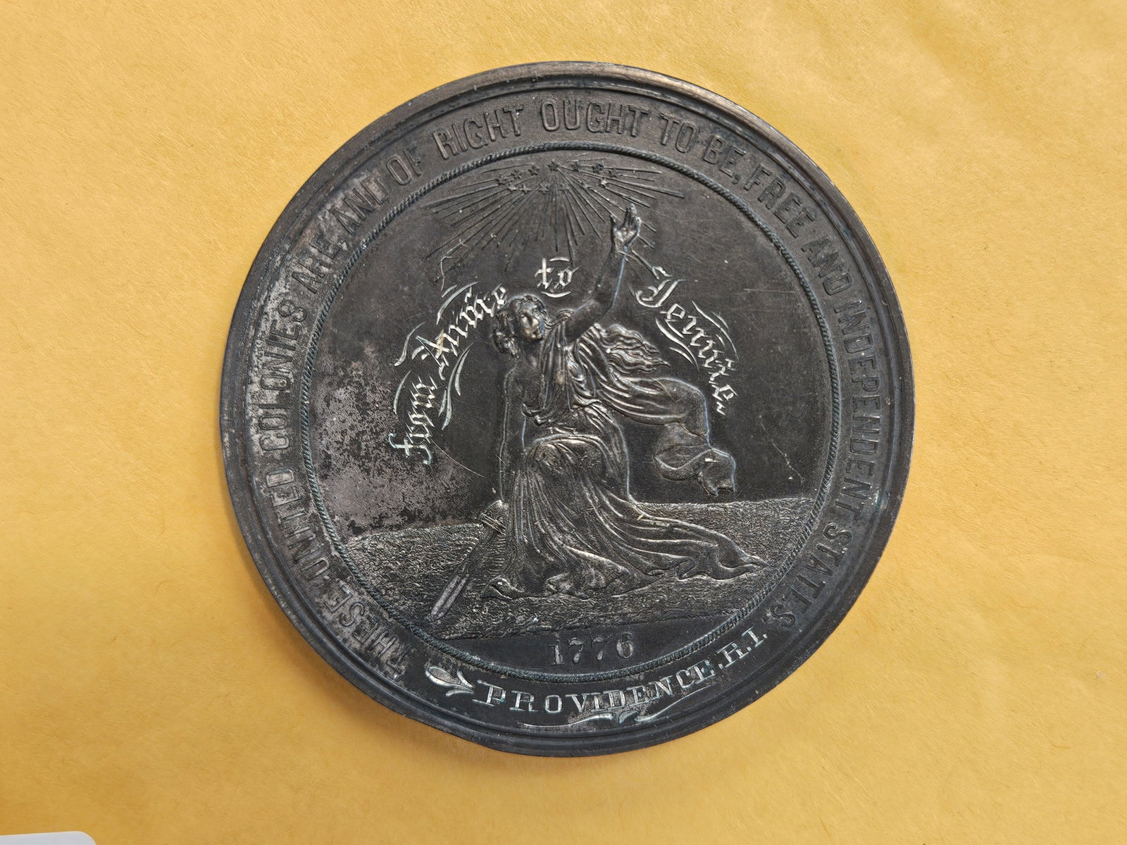 Super Interesting 1876 100th Anniversary of American Independence Medal - 12