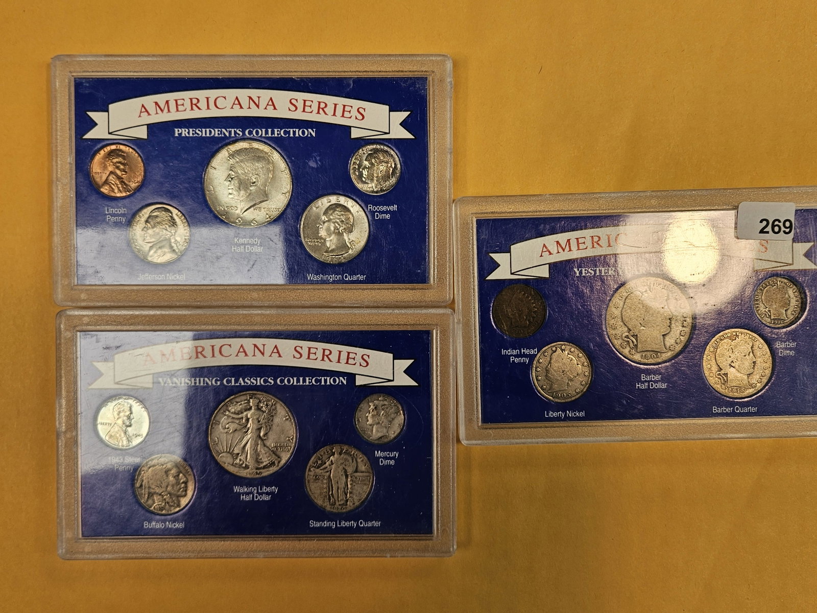 Three Americana Series Silver coin sets (1 of 3)