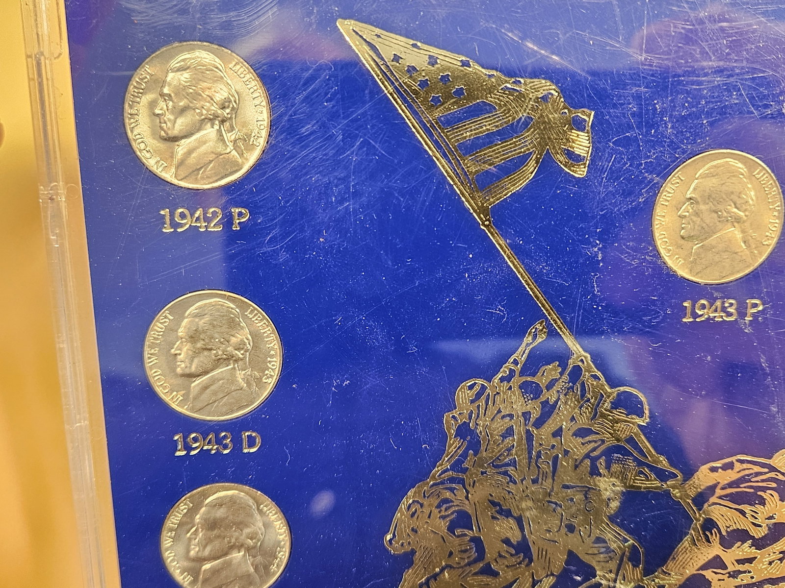 Complete set of Brilliant Uncirculated Silver Wartime Jefferson Nickels - 2
