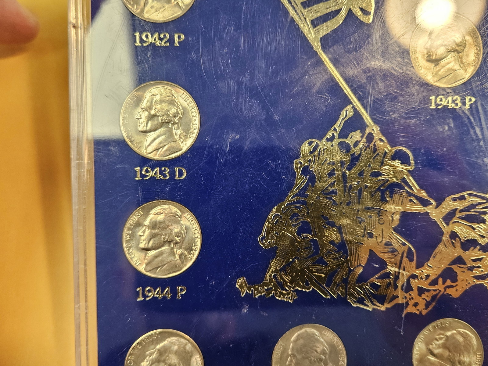 Complete set of Brilliant Uncirculated Silver Wartime Jefferson Nickels - 3