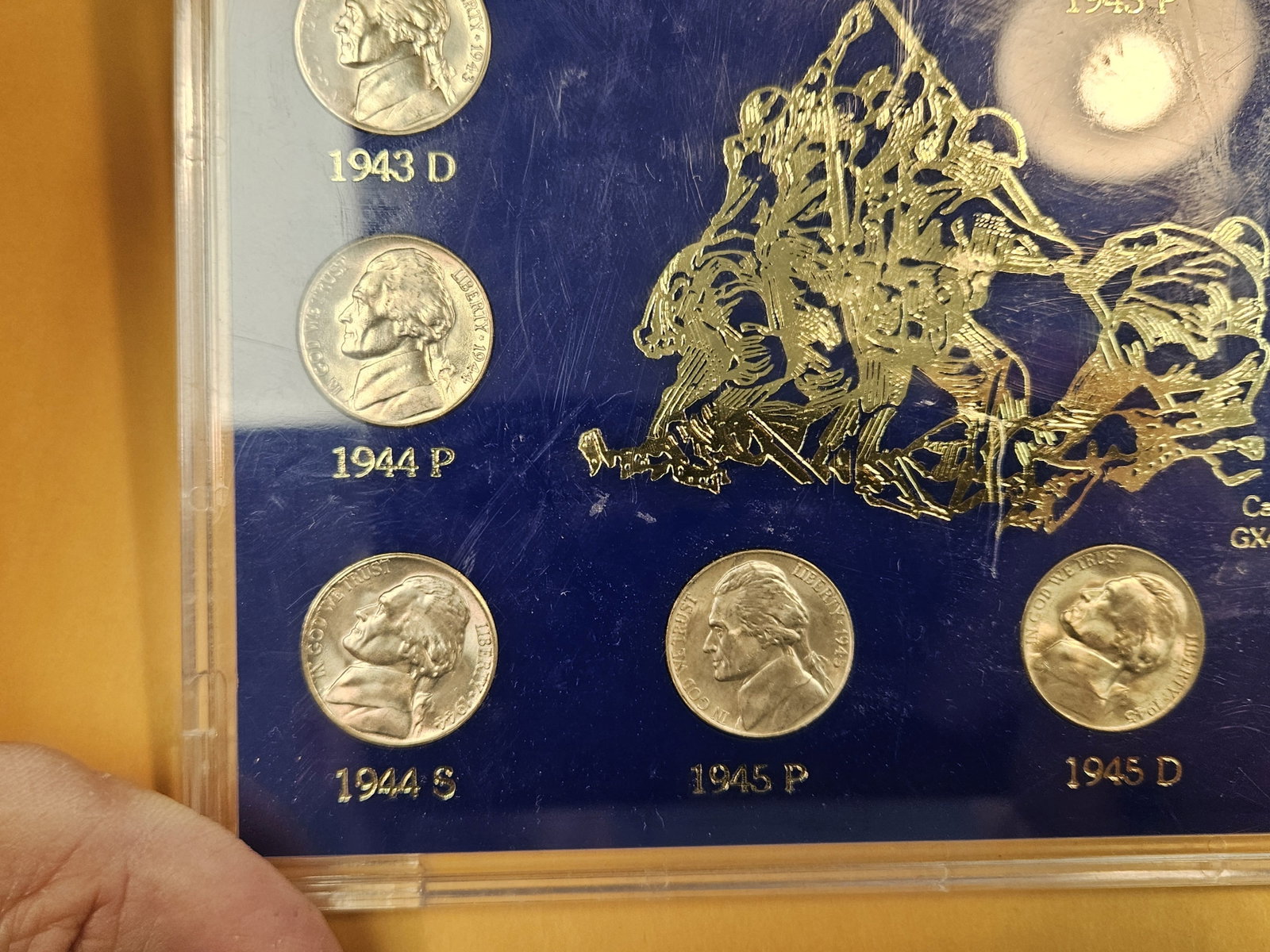 Complete set of Brilliant Uncirculated Silver Wartime Jefferson Nickels - 4