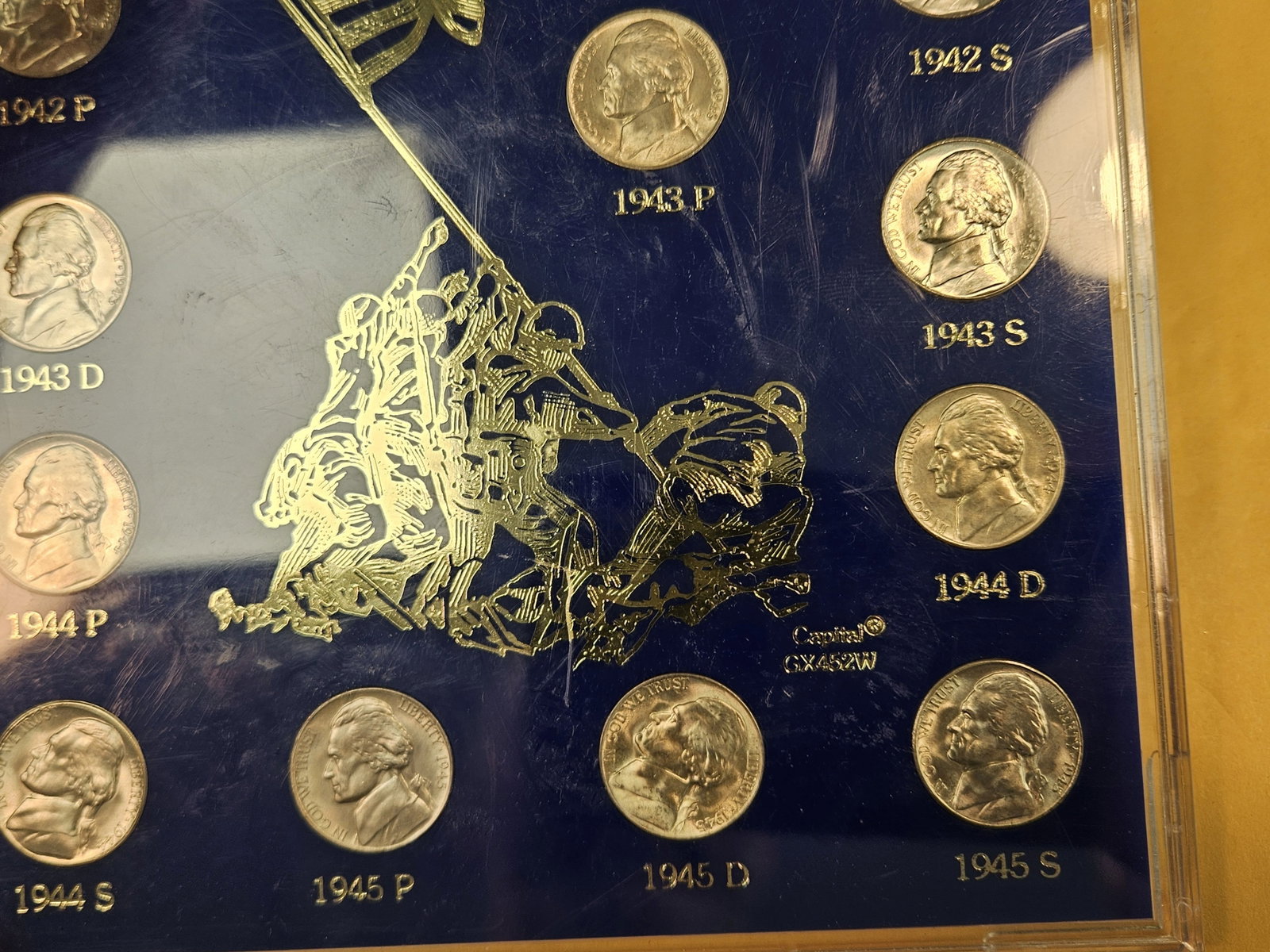 Complete set of Brilliant Uncirculated Silver Wartime Jefferson Nickels - 6